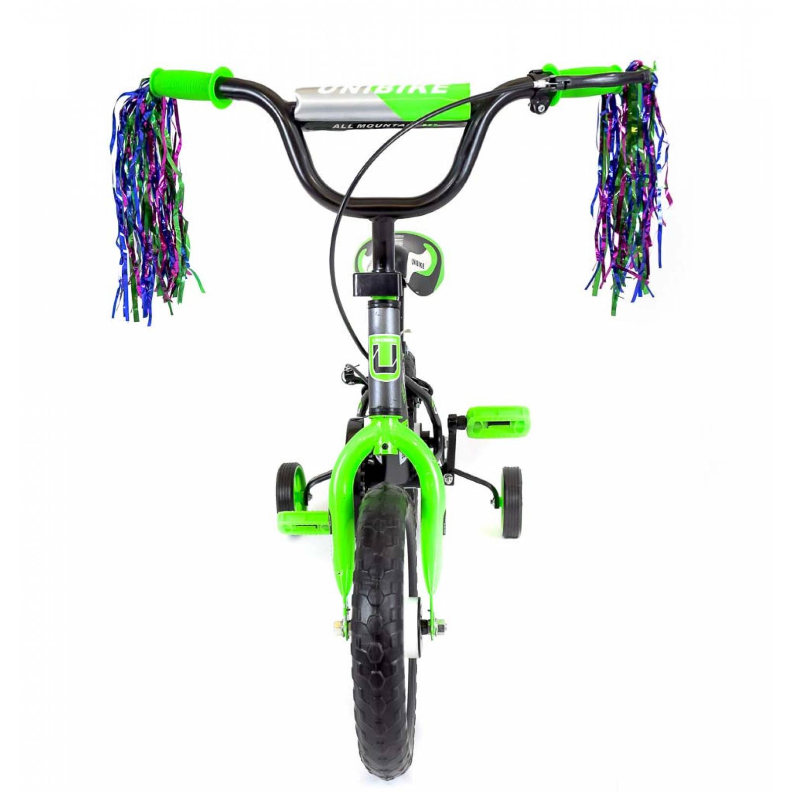 Bicicleta para Niños Rodada 12 Verde con ruedas de entrenamiento  - Verde