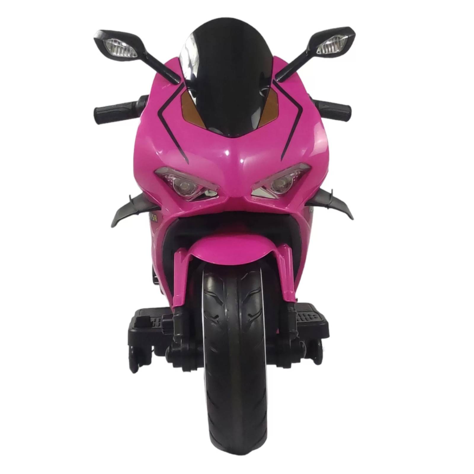 Motocicleta Montable Electrica Sonido Luz LED 12v Rosa  - Rosa