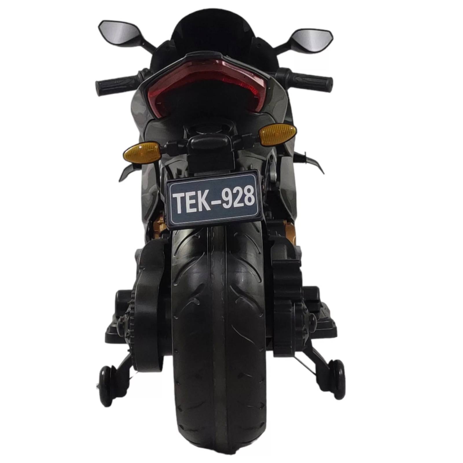Motocicleta Montable Electrica Sonido Luz LED 12v Negro  - Negro