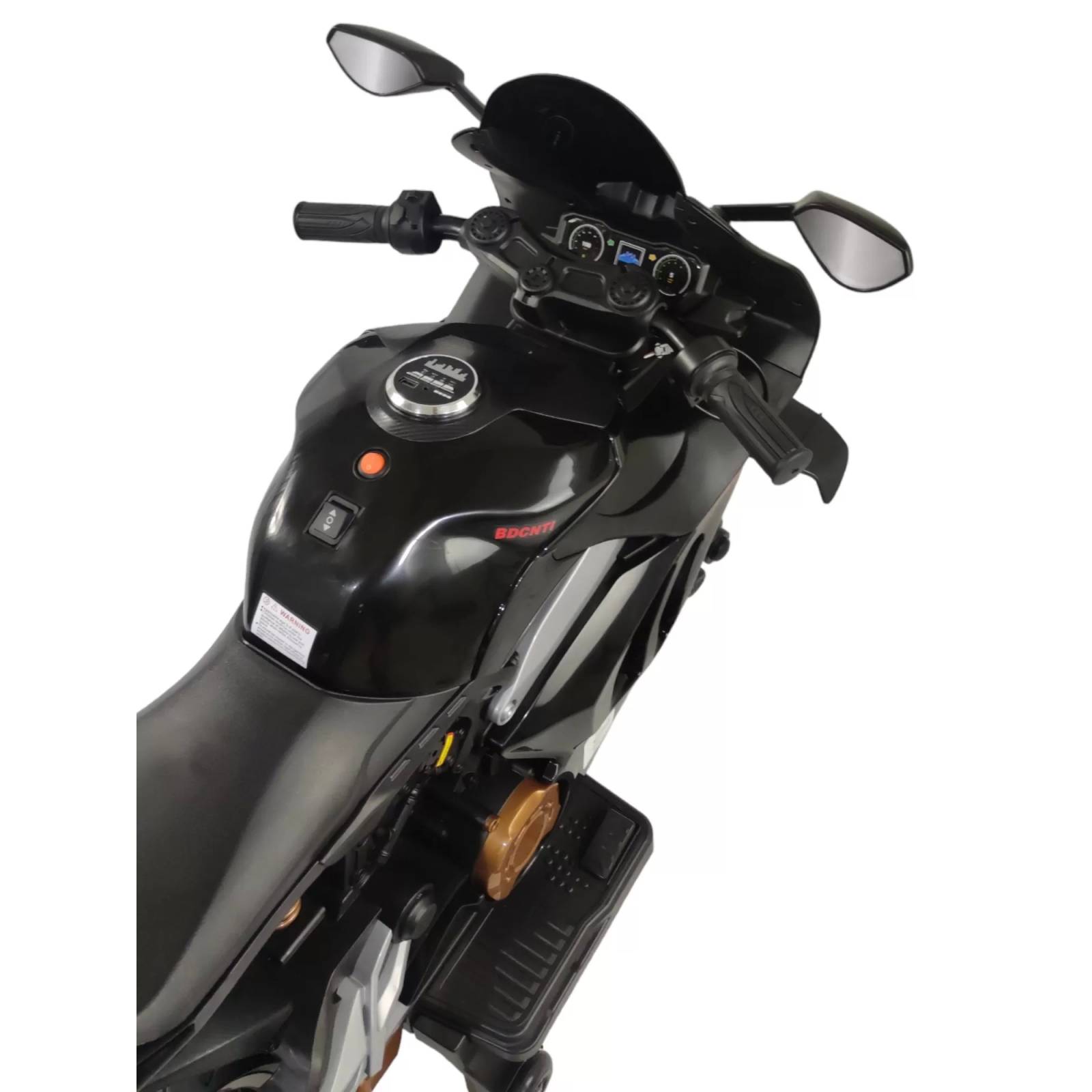 Motocicleta Montable Electrica Sonido Luz LED 12v Negro  - Negro
