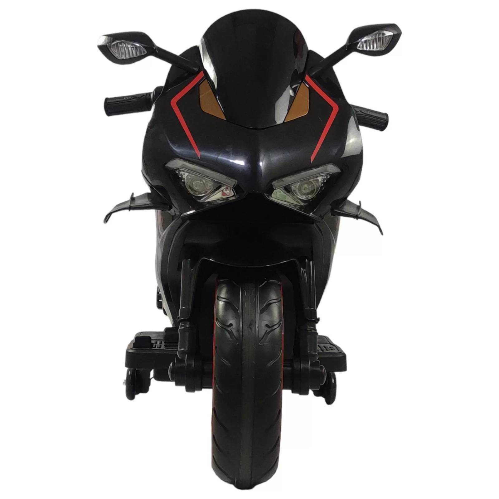 Motocicleta Montable Electrica Sonido Luz LED 12v Negro  - Negro