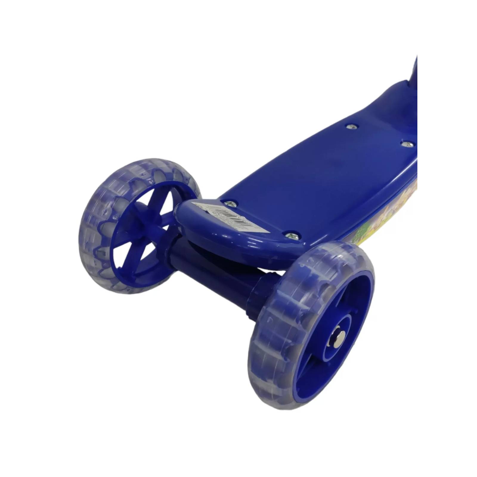 Patin del Diablo Scooter de Tres Llantas con Luz y Sonido  - Azul