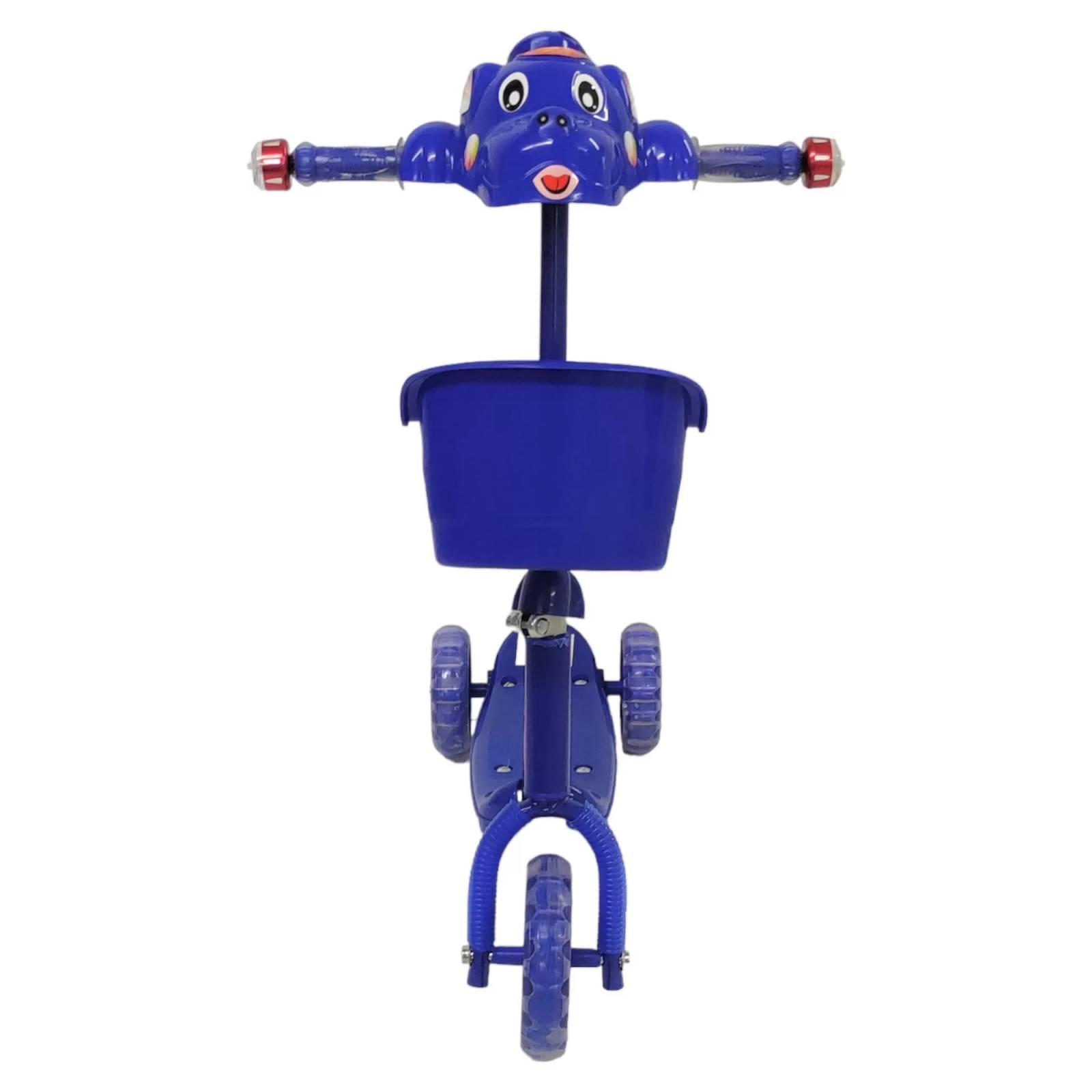 Patin del Diablo Scooter de Tres Llantas con Luz y Sonido  - Azul