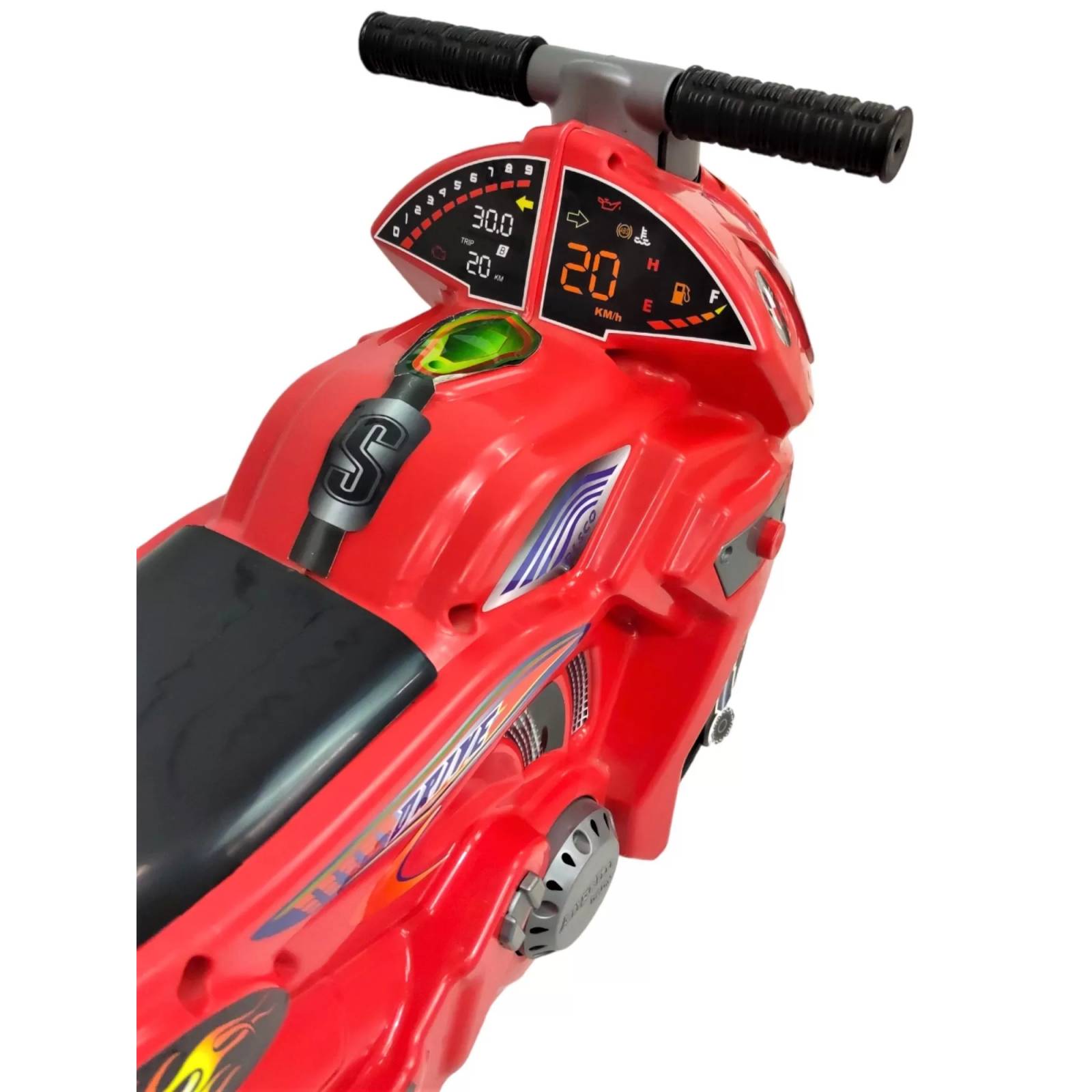 Montable para Niños Moto Correpasillos, largo 68 cm  - Rojo