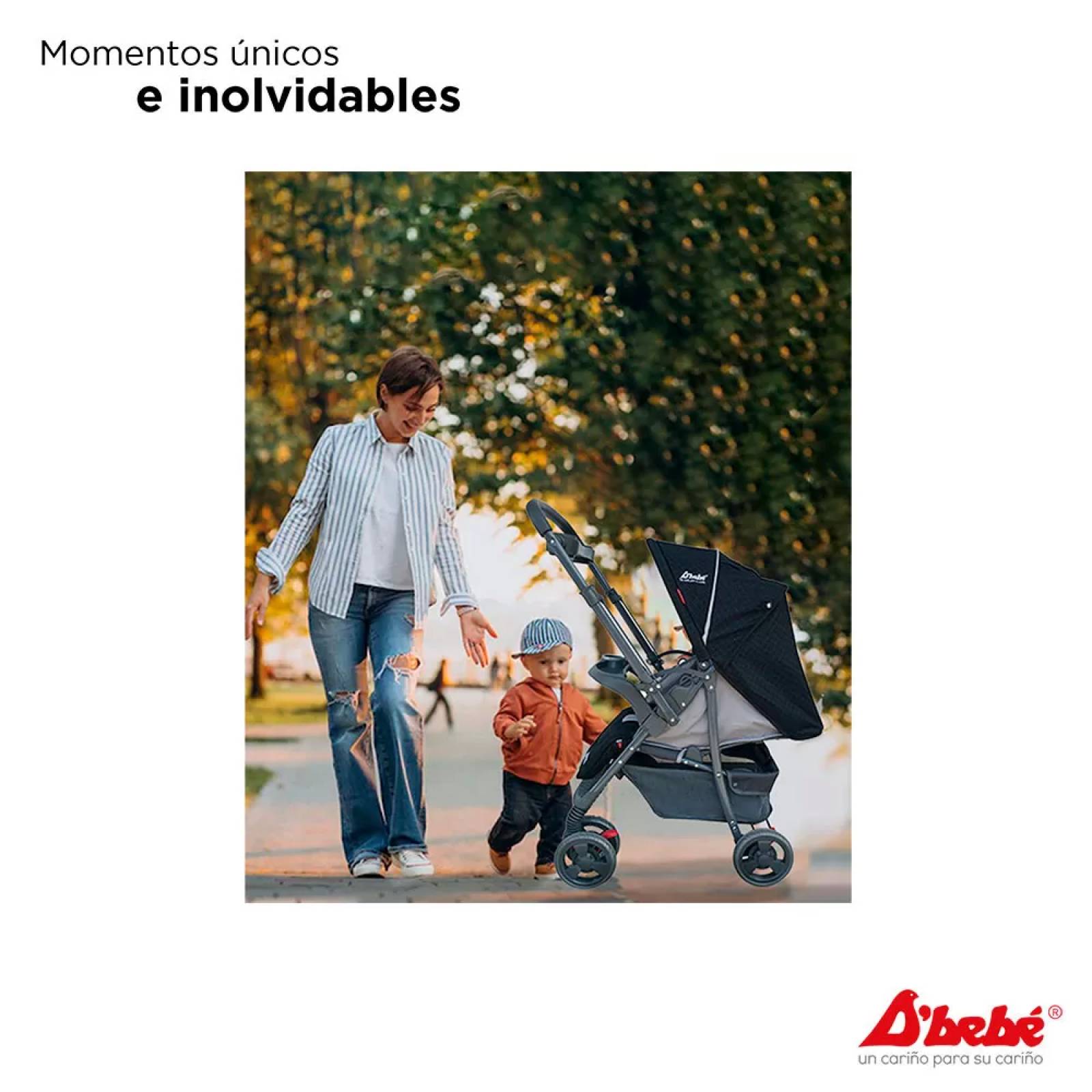 Carriola Travel System Dbebe Reversible,Portabebe,Reclinable  - Verde.