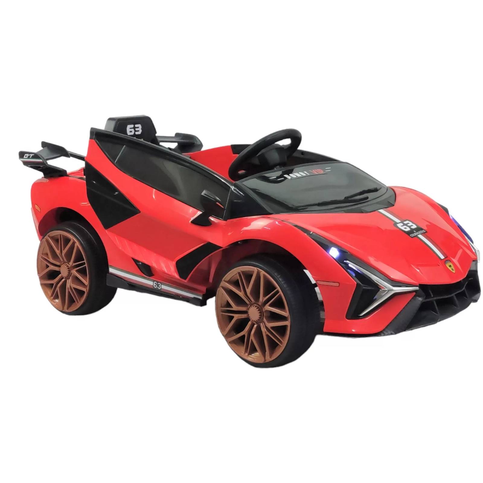 Carro electrico para niños con Control Remoto 12V Lambo  - Rojo