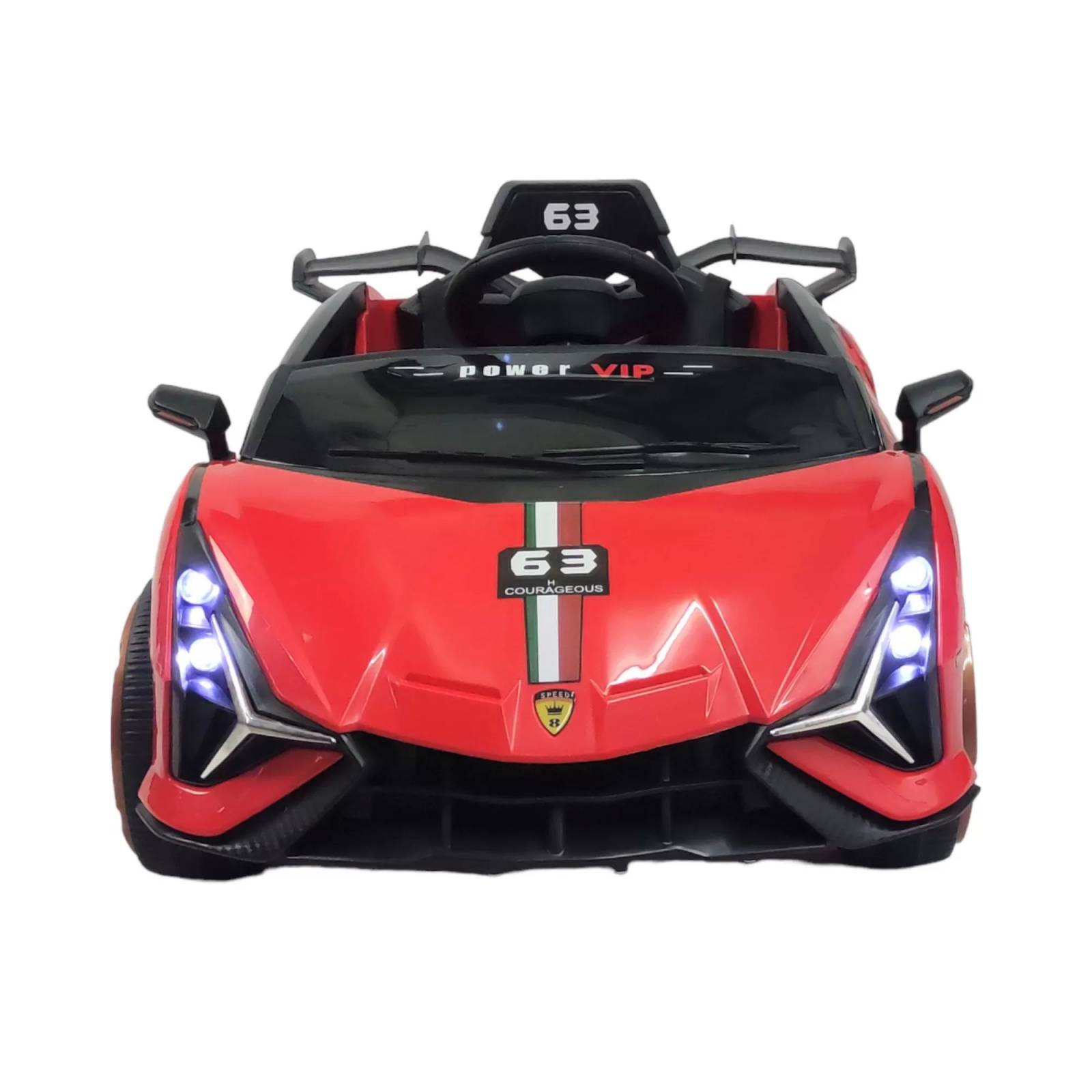 Carro electrico para niños con Control Remoto 12V Lambo  - Rojo