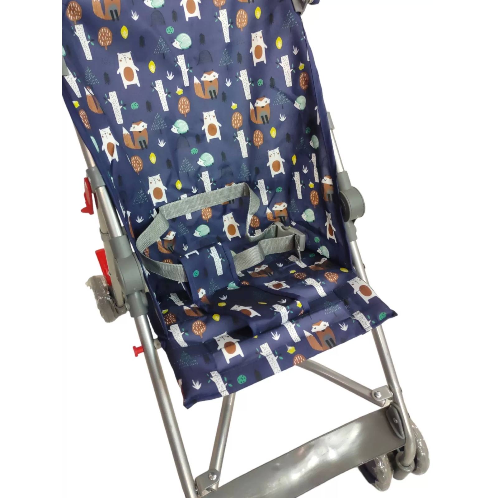 Carriola para Bebe de Baston,Toldo,Cinturon,Compacta,Frenos  - Azul