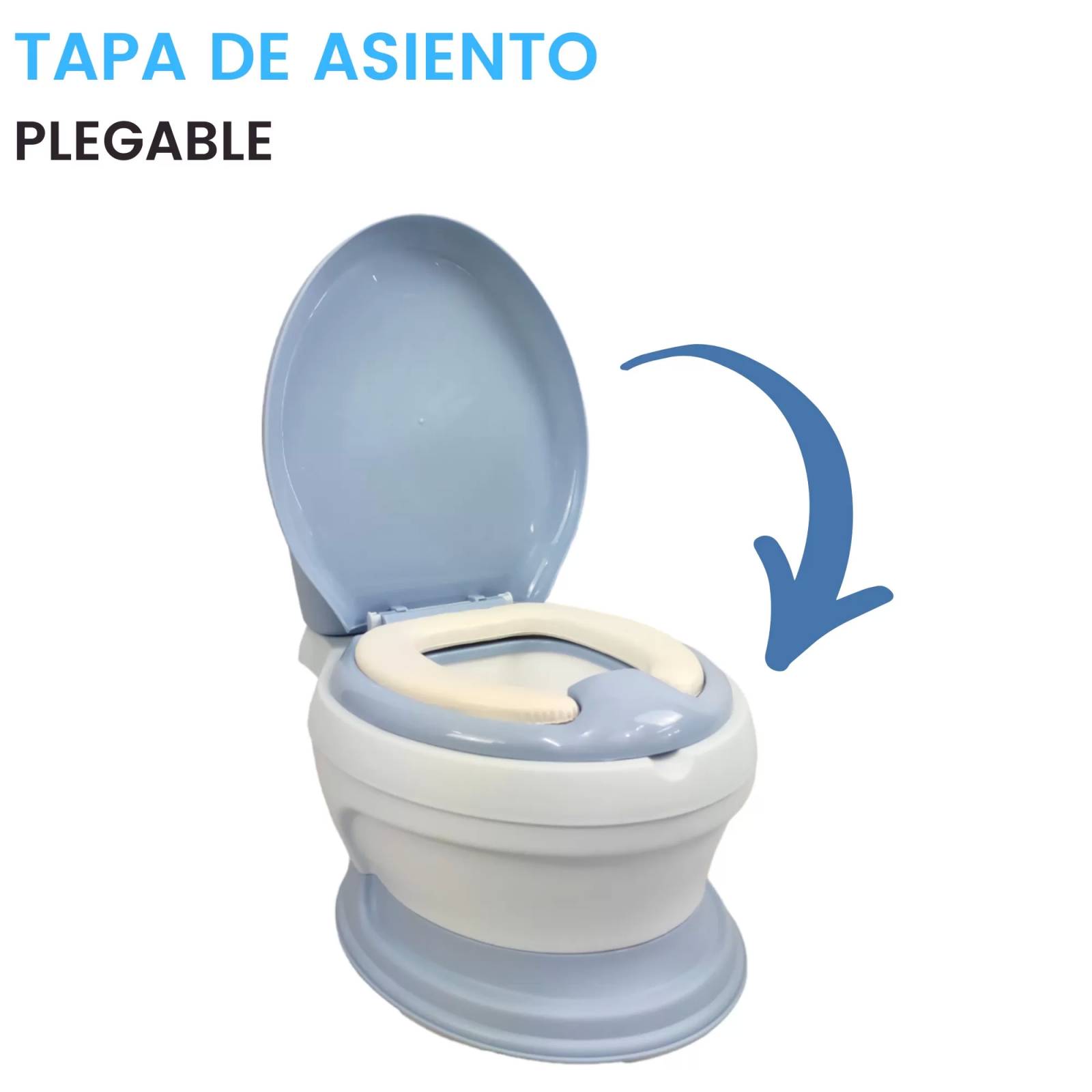 Asiento suave para Inodoro Infantil Azul