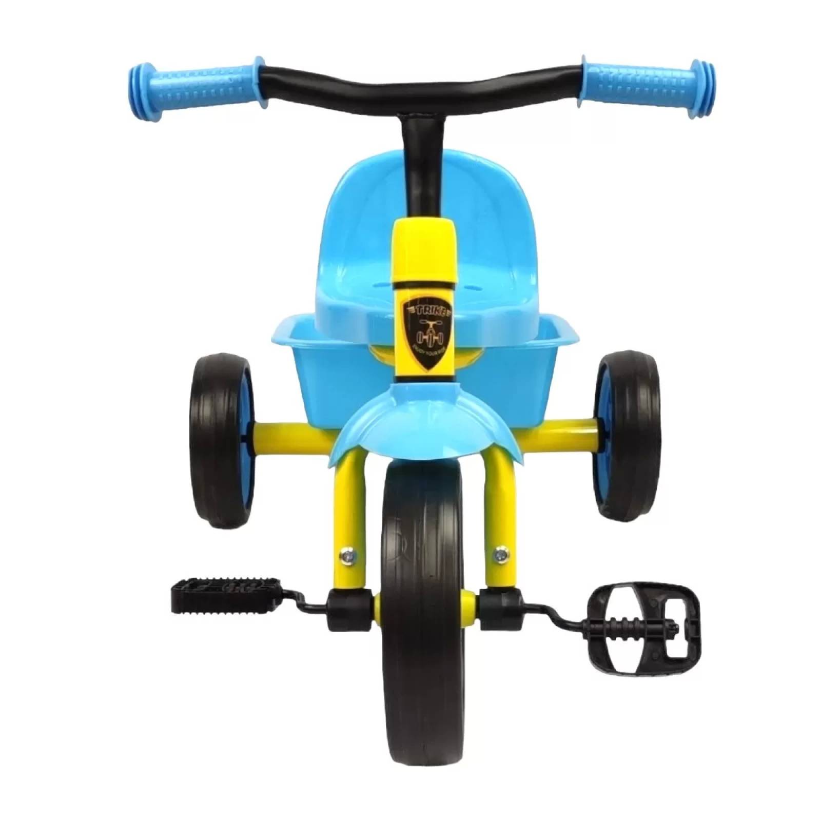 Triciclo para Niños con Canasto Salpicadera de 2 a 4 años  - Azul.