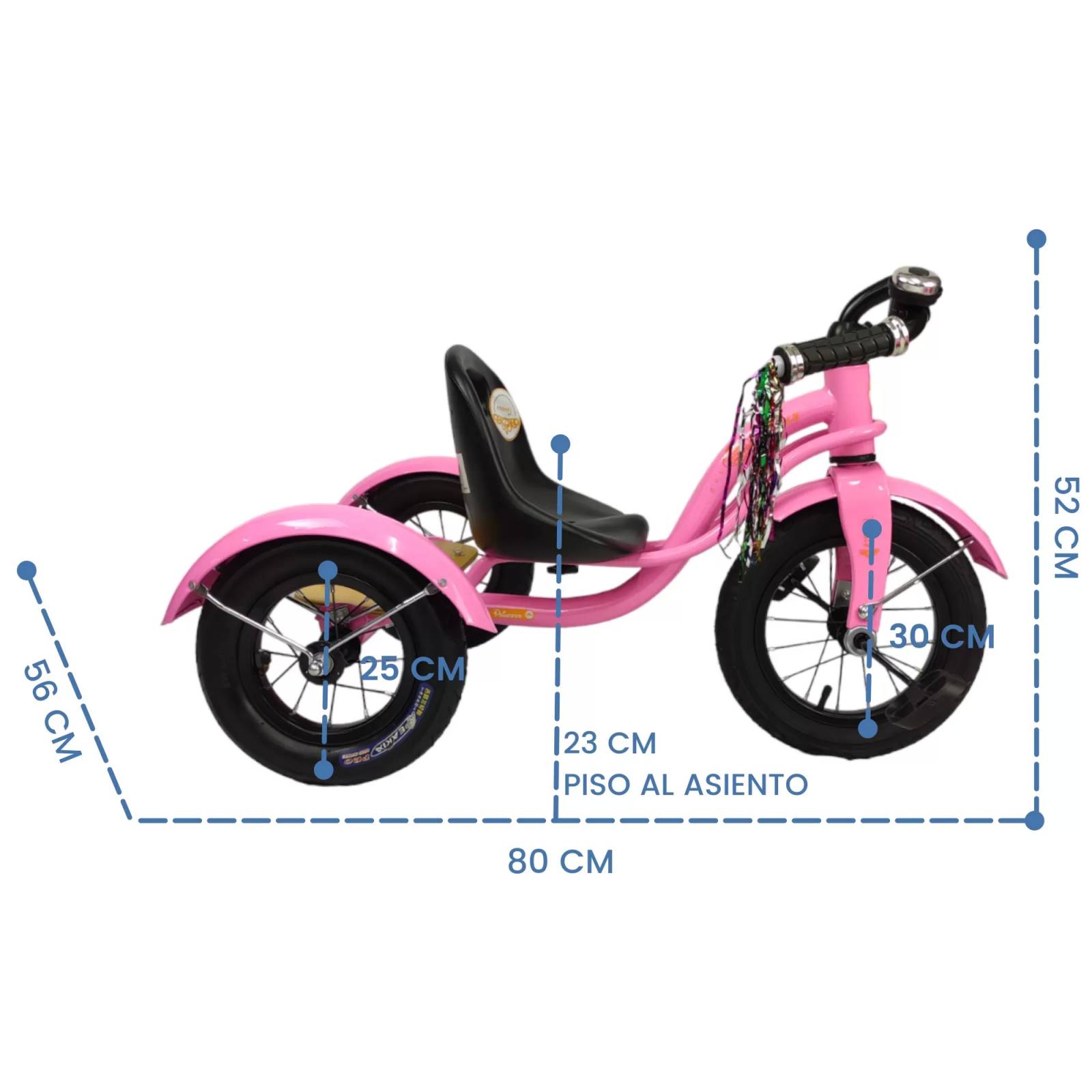 Timbre infantil rosa - Albert motos bicis . com