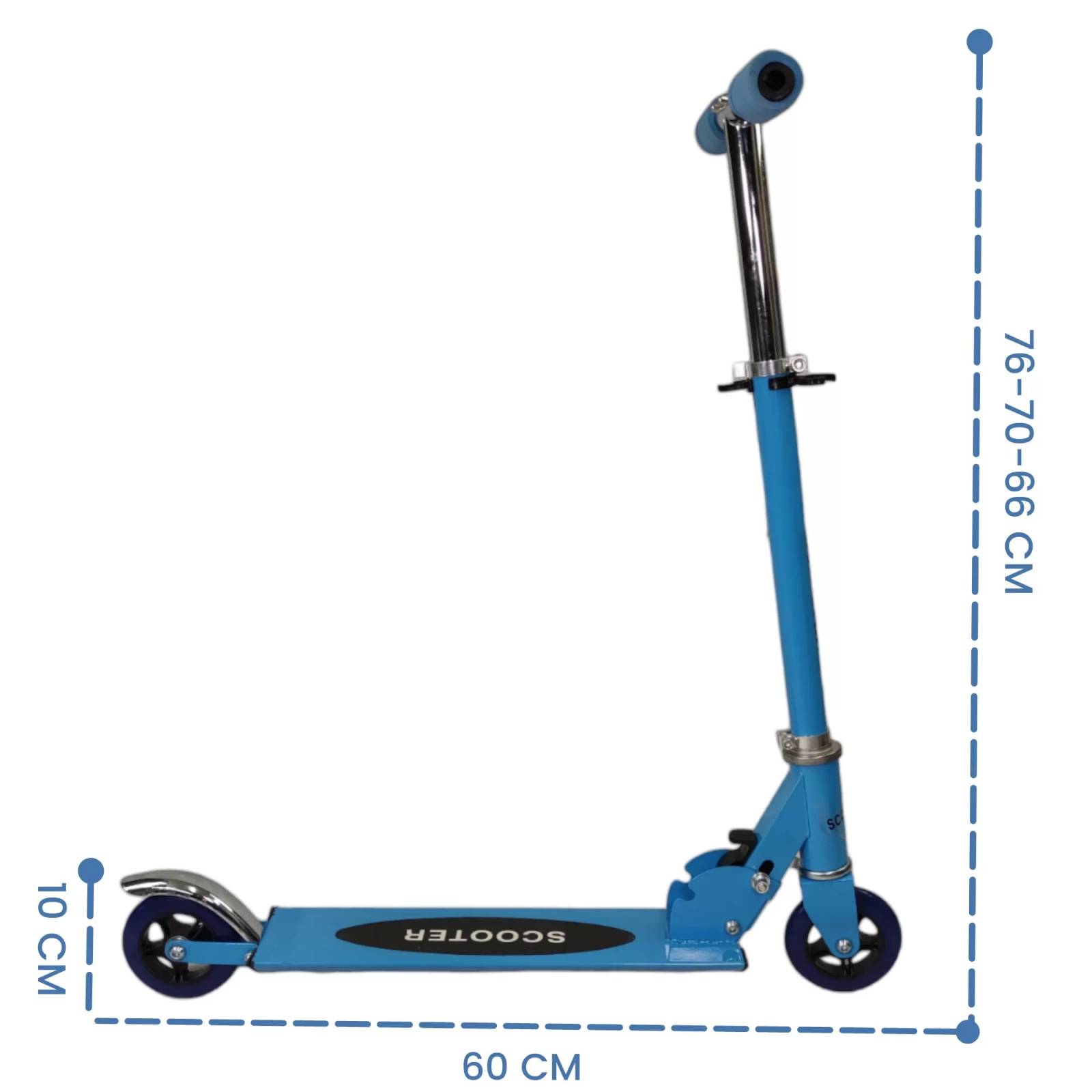 Patin del Diablo Scooter de Dos Llantas Plegable y Resistente  - Azul