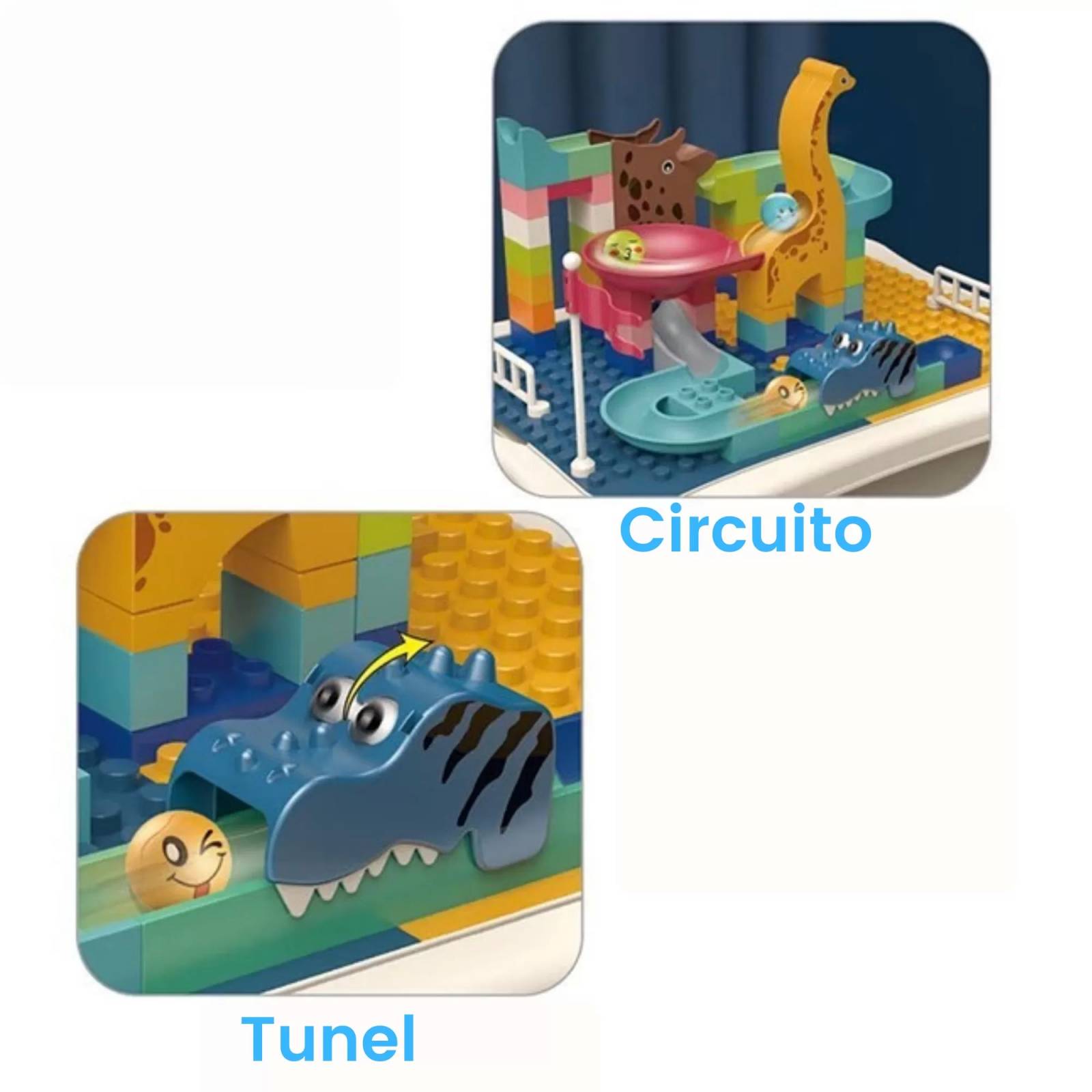 Mesa para Niños de Actividades 3 en 1 Bloques con Silla 209PC  - Amarillo.