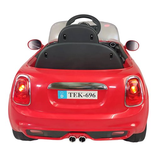 Carro eléctrico para niños con control remoto 12V cooper  - Rojo