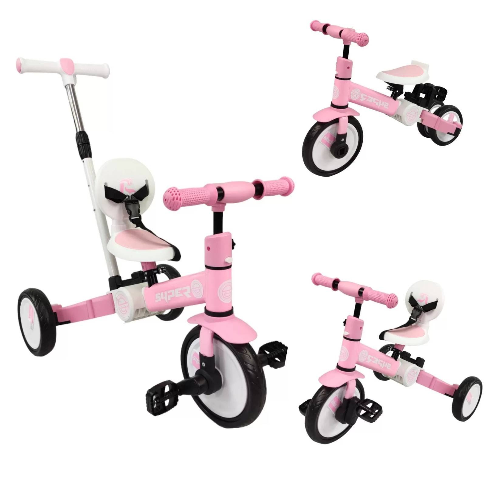 Bicicleta de equilibrio – Bicicleta para niños pequeños, triciclos rosados  para niños de 2 a 4 años, bicicleta de equilibrio para bebés, bicicleta de