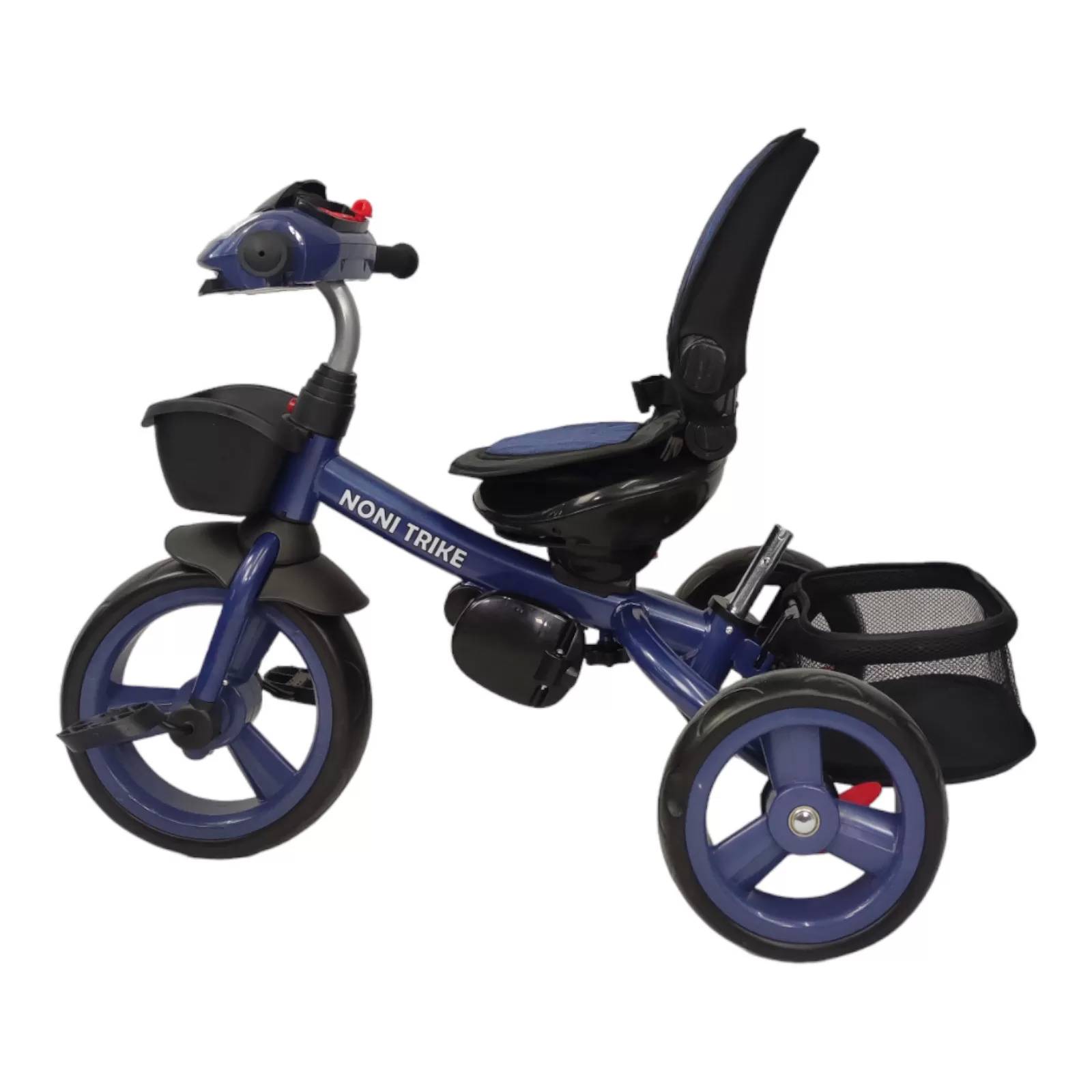 Triciclo para Niños 7en1 con luz,sonido,Asiento Giratorio 360  - Azul.