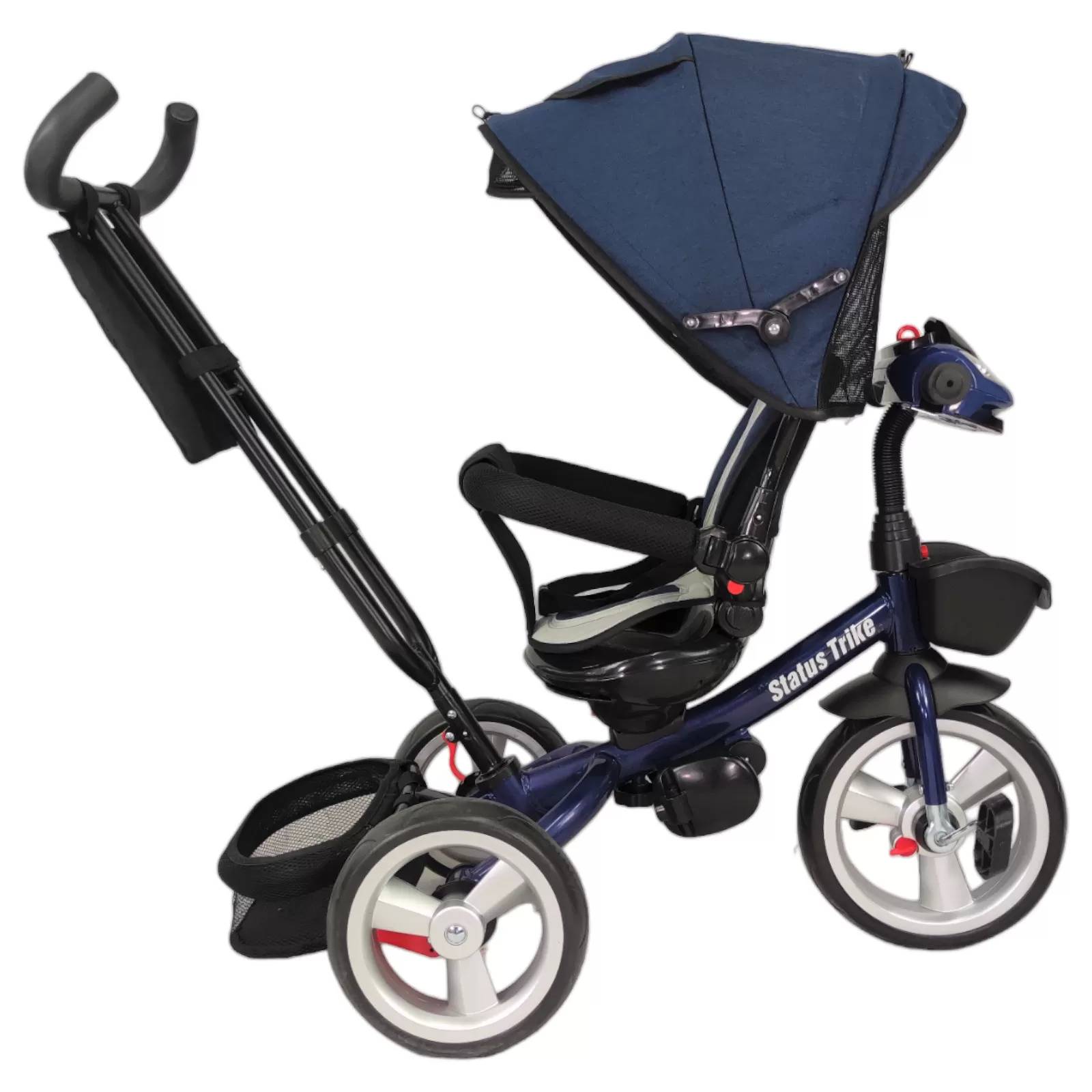 Triciclo para Niños 7en1 con Asiento Giratorio 360,luz,sonido  - Azul.