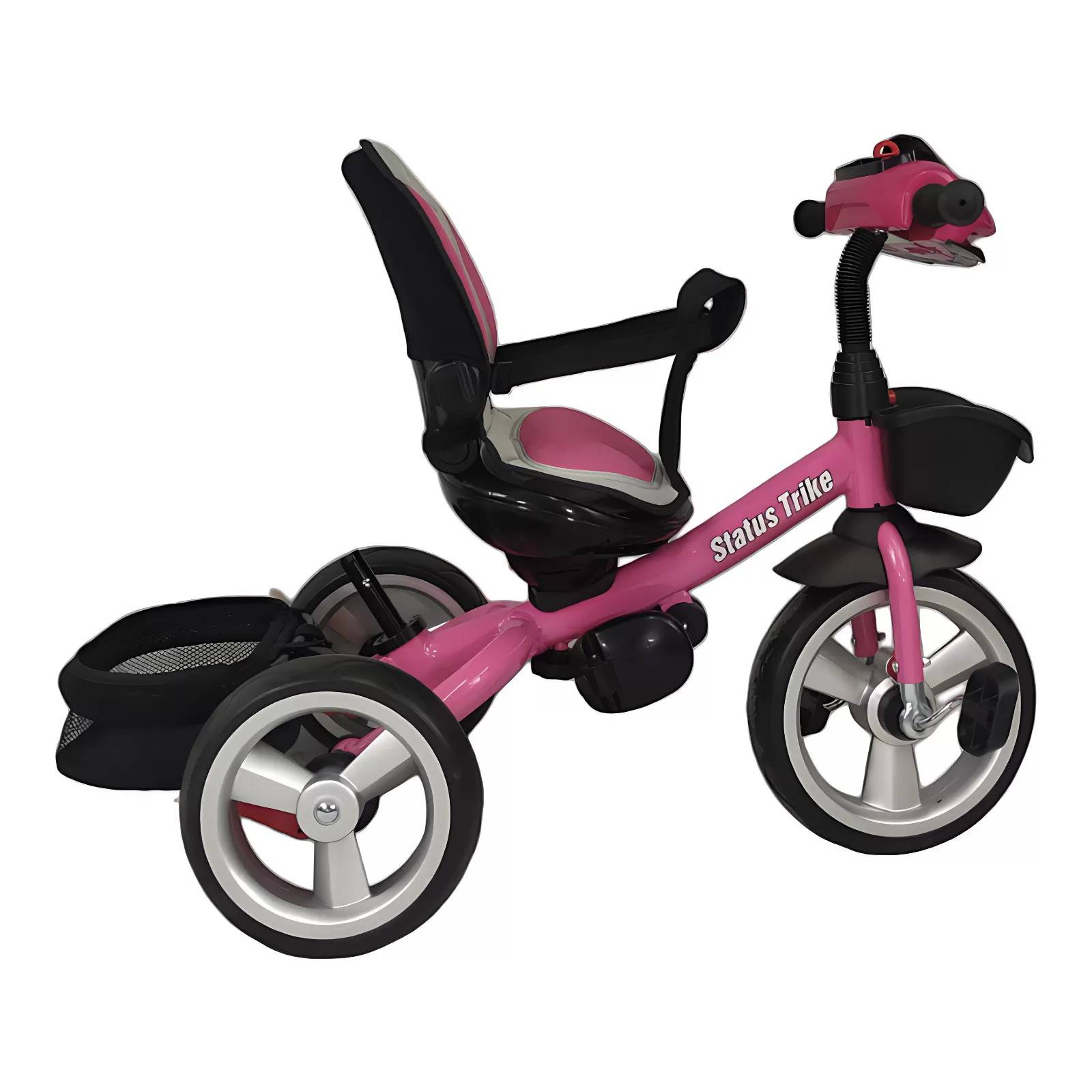 Triciclo para Niños 7en1 con Asiento Giratorio 360,luz,sonido  - Rosa.
