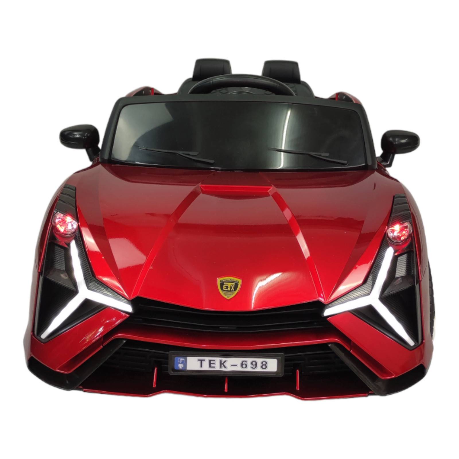 Montable para niños electrico control remoto luz, Rojo Lambo  - Rojo.