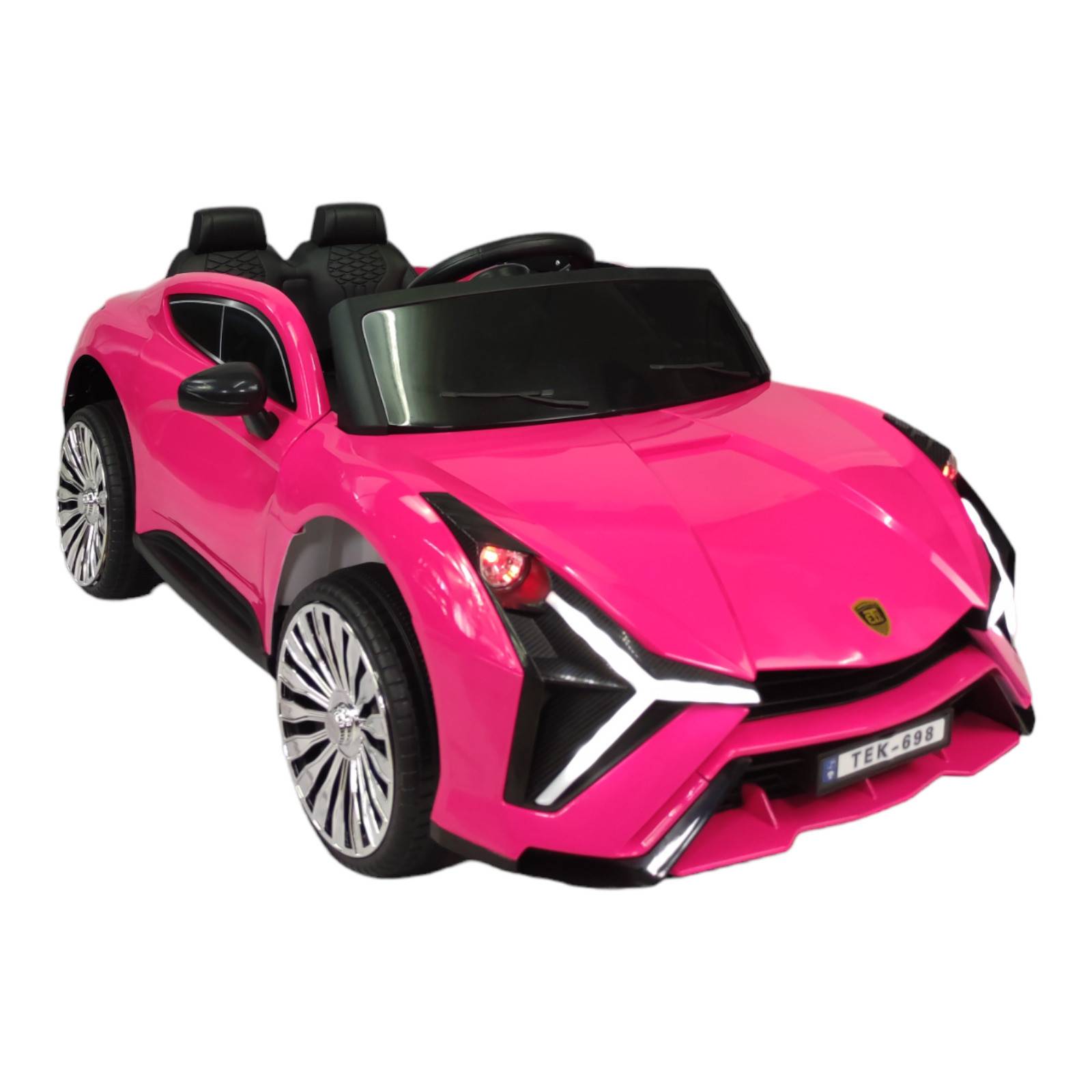 Carro eléctrico para niños con control remoto 12V cooper - Rosa