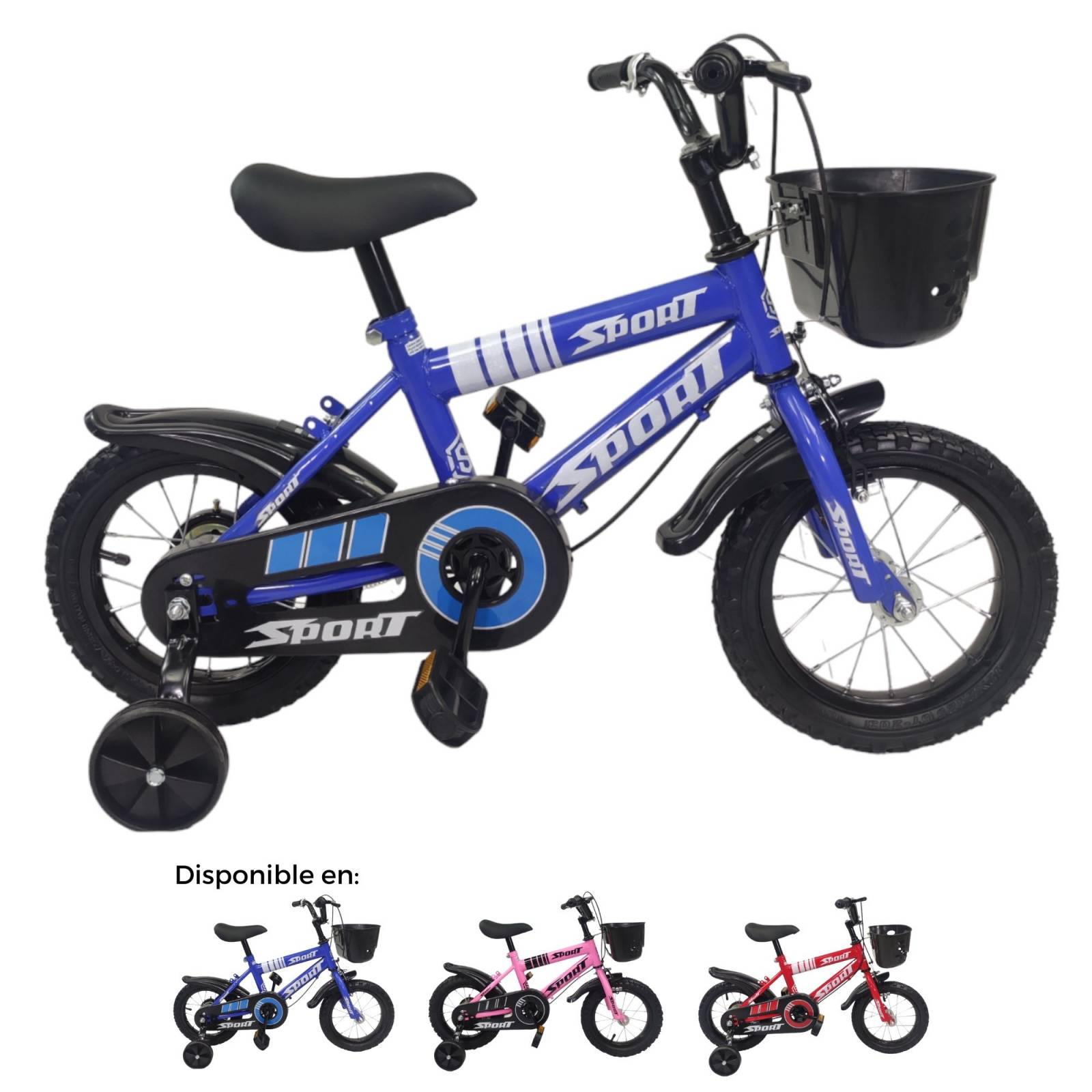 Bicicleta Para Niños De 3 A 6 Años, Andador De 12 Pulgadas Con Rueda