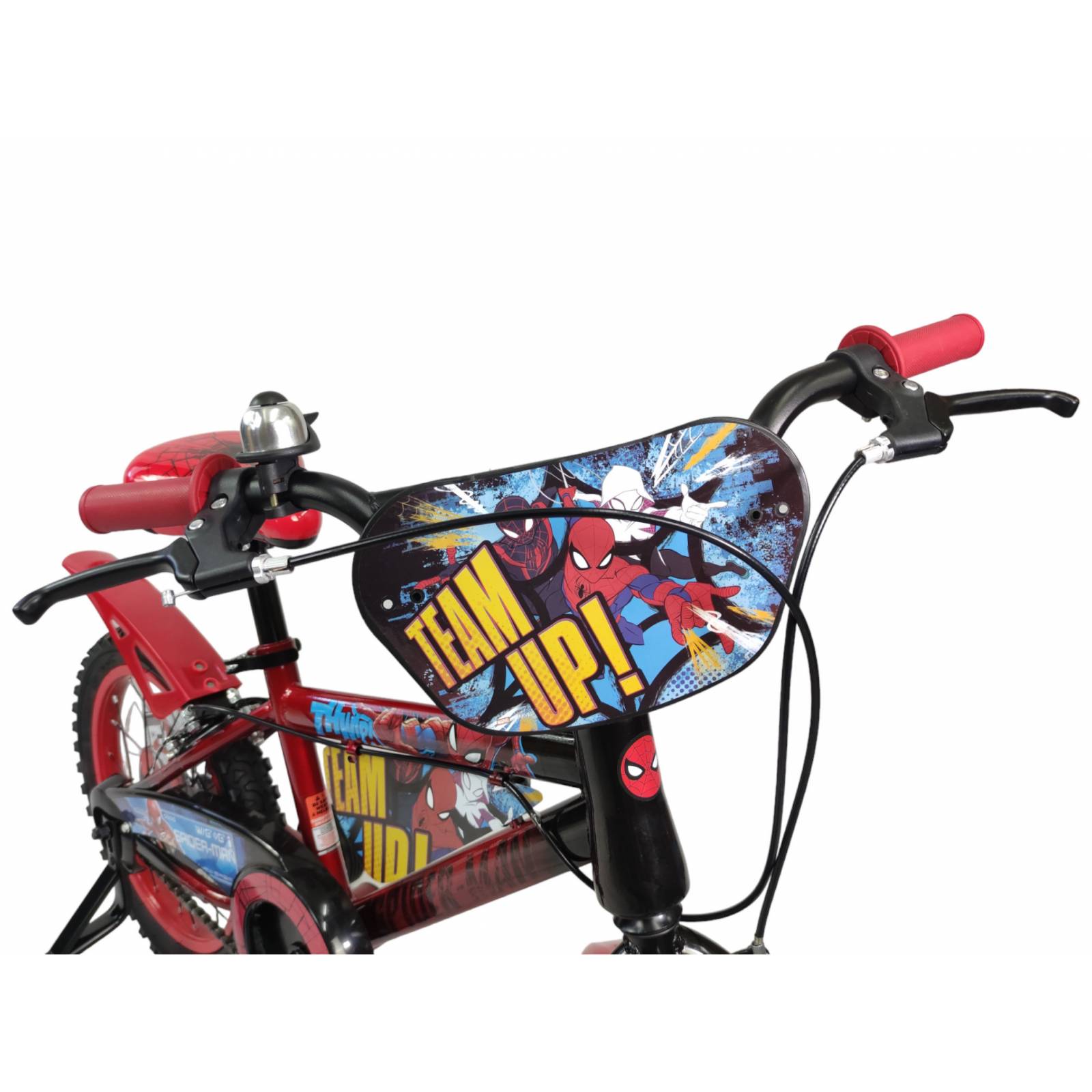 Bicicleta para Niños Rodada 16 Spider Man con Llantas Entrenadoras - Rojo