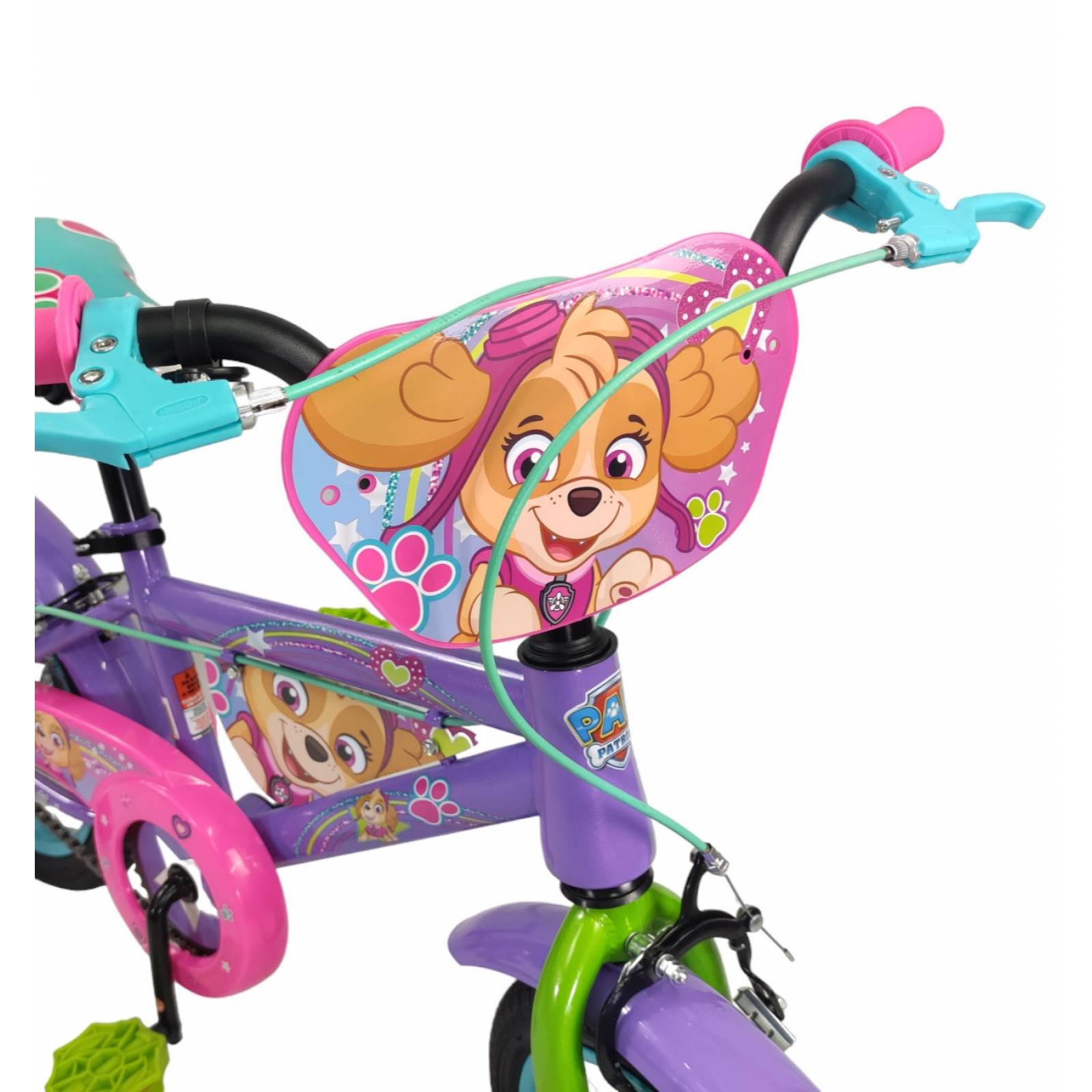 Bicicleta para Niños Rodada 16 Paw Patrol con Llantas Entrenadoras  - Rosa.