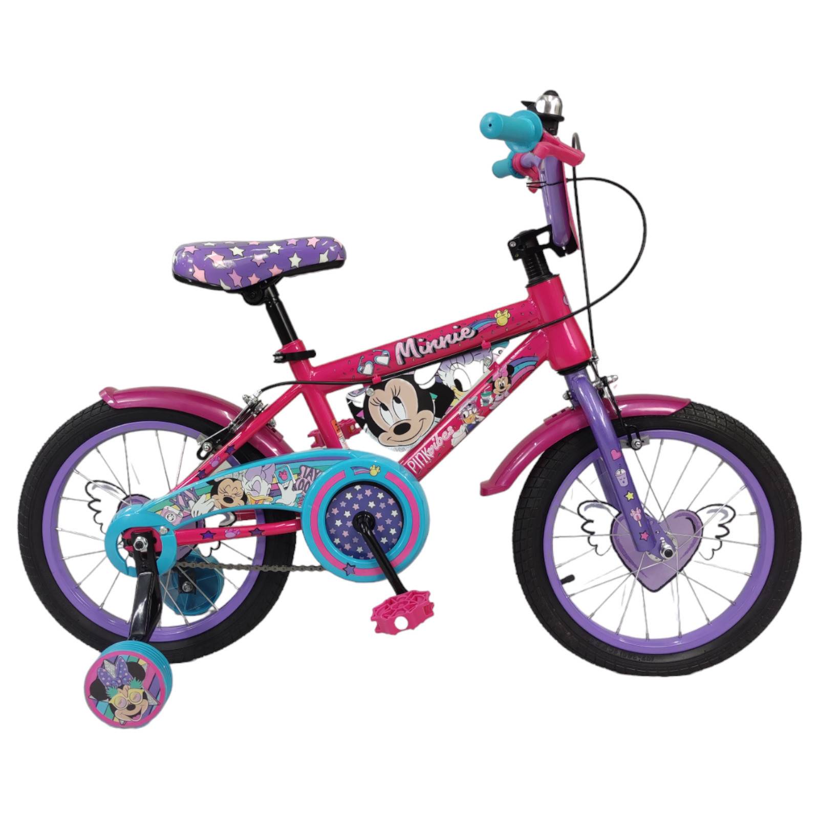 Bicicleta para Niños Rodada 16 Minnie con Llantas Entrenadoras  - Rosa