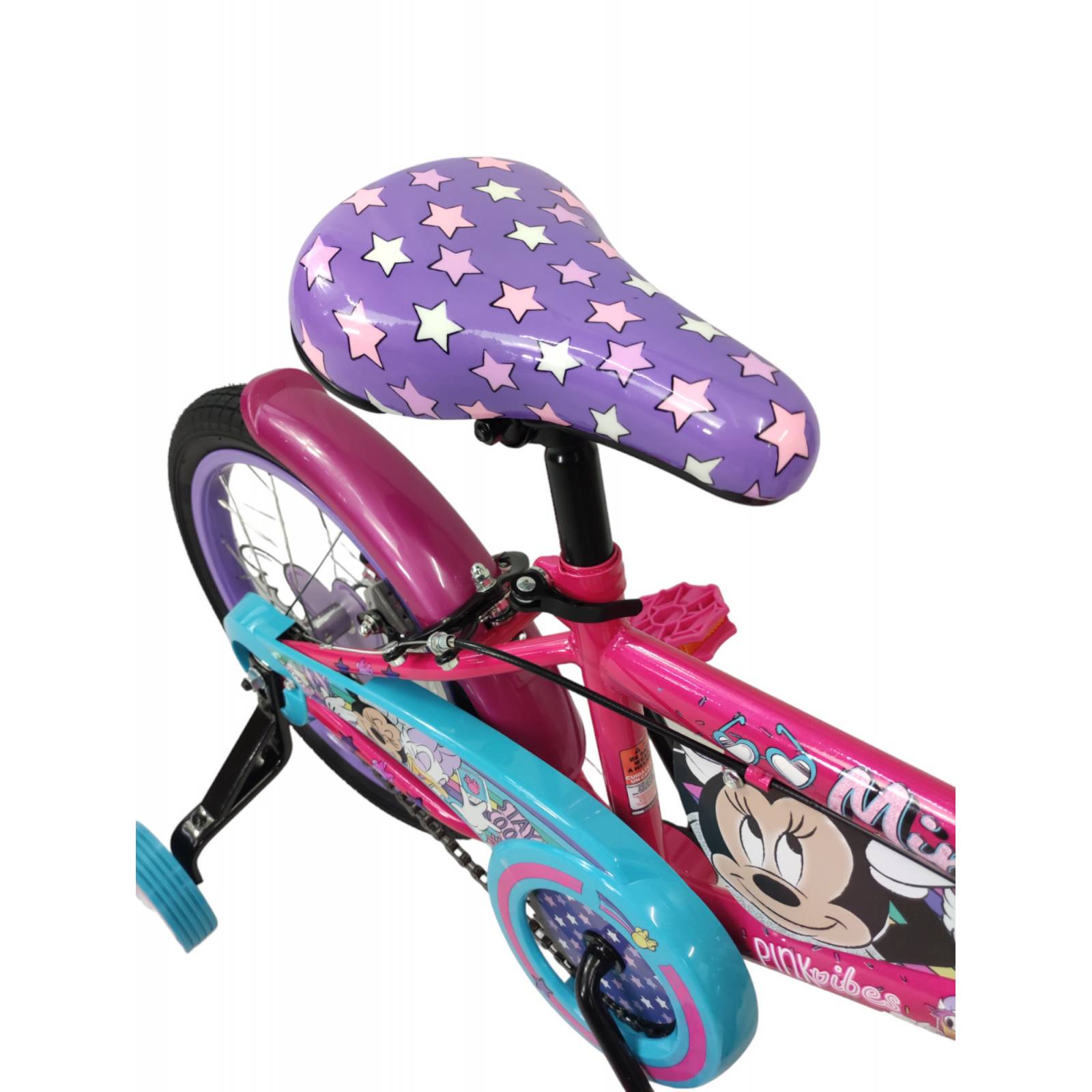 Bicicleta para Niños Rodada 16 Minnie con Llantas Entrenadoras  - Rosa