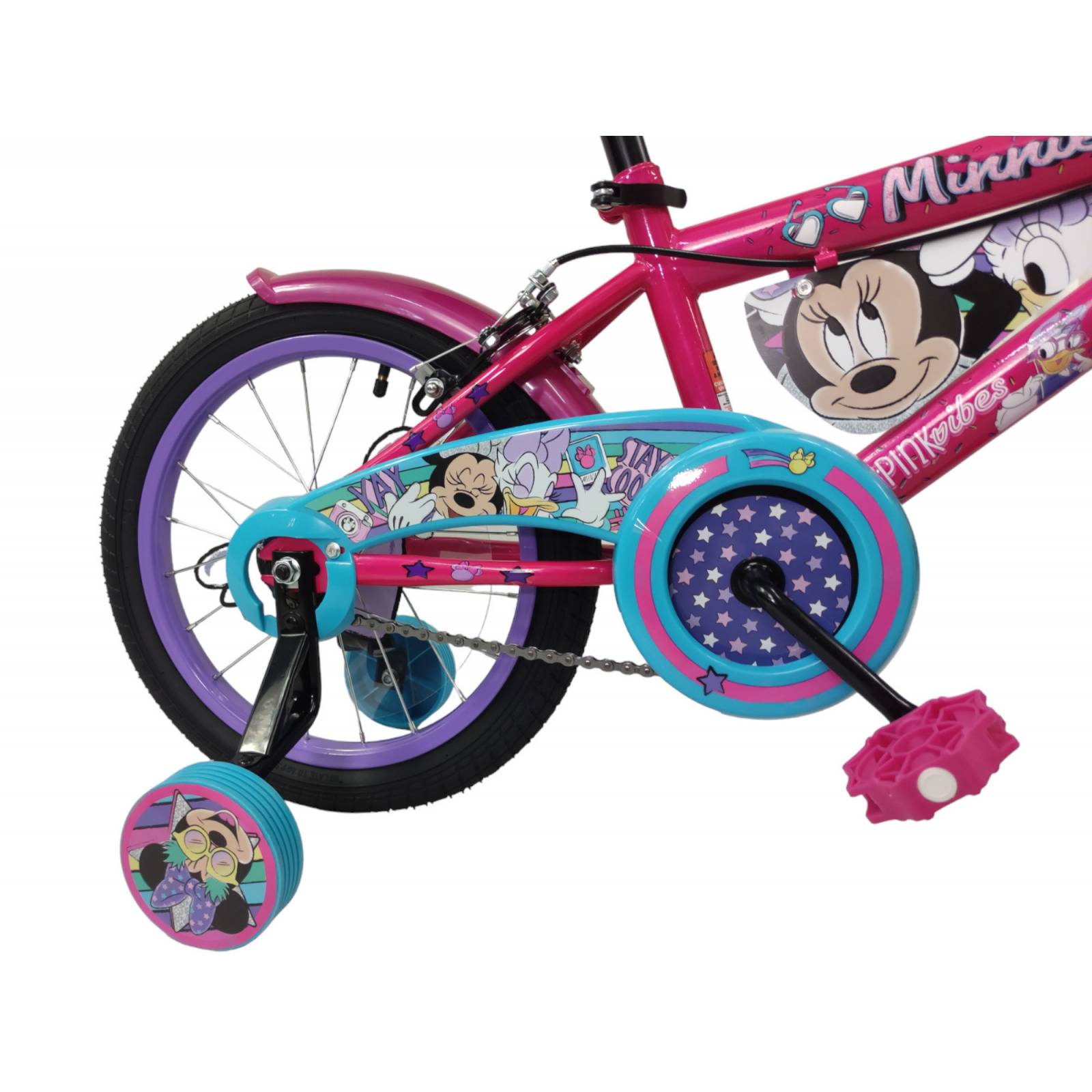 Bicicleta para Niños Rodada 16 Minnie con Llantas Entrenadoras  - Rosa