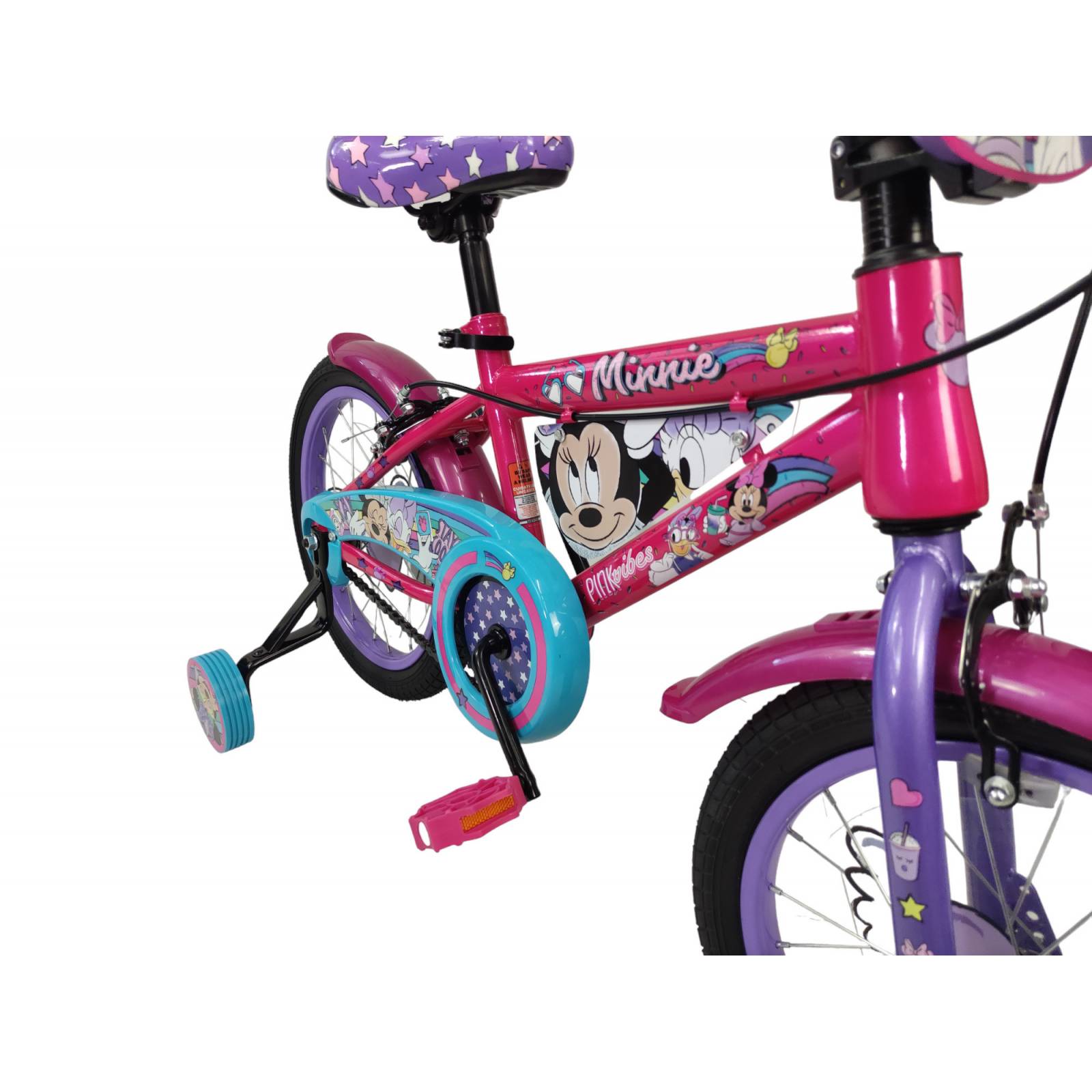 Bicicleta para Niños Rodada 16 Minnie con Llantas Entrenadoras  - Rosa