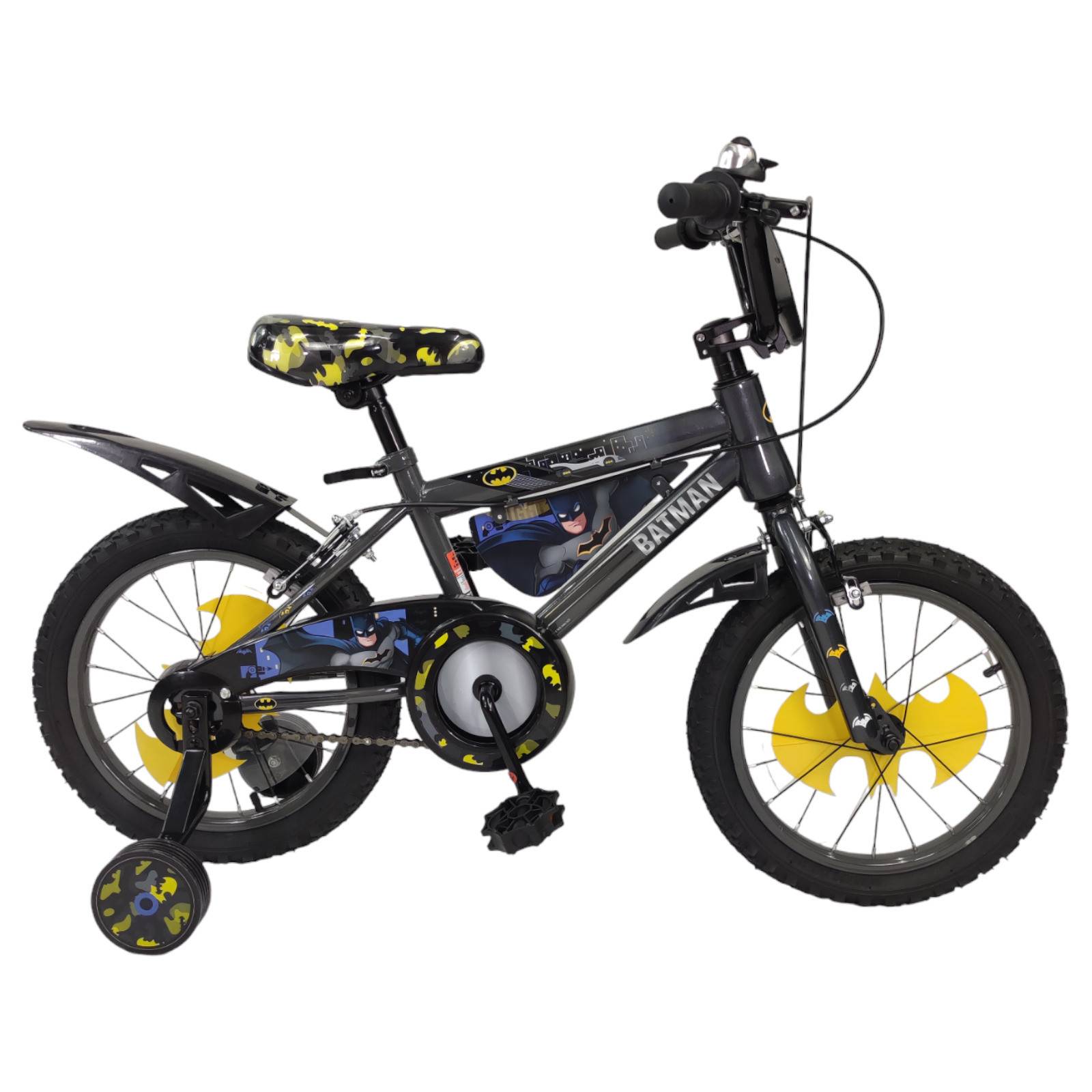 Bicicleta para Niños Rodada 16 Batman con Llantas Entrenadoras - Negro.
