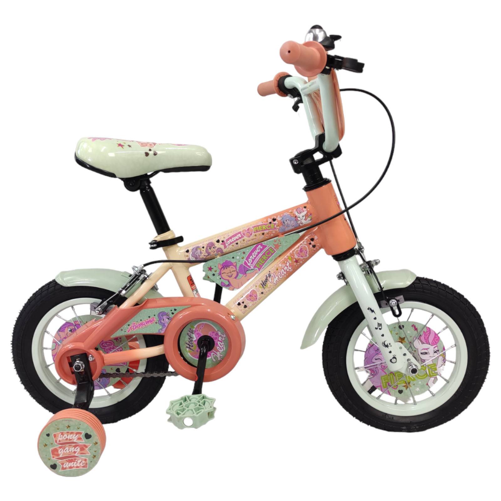 Bicicleta para Niños Rodada 12 My Little Ponny Llantas Entrenadoras  - Rosa.