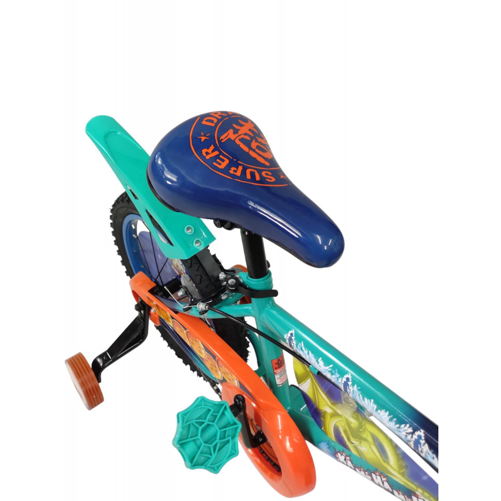 Bicicleta para Niños Rodada 16 Dragon Ball con Llantas Entrenadoras  - Azul.