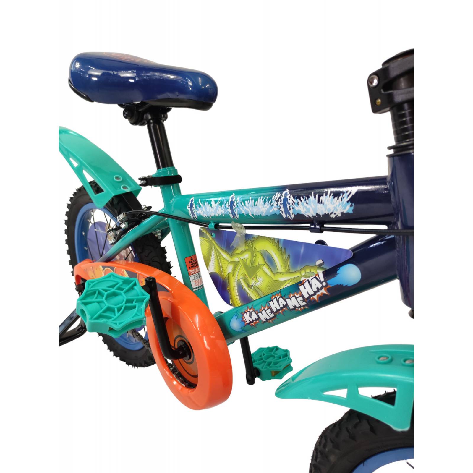 Bicicleta para Niños Rodada 16 Dragon Ball con Llantas Entrenadoras  - Azul.