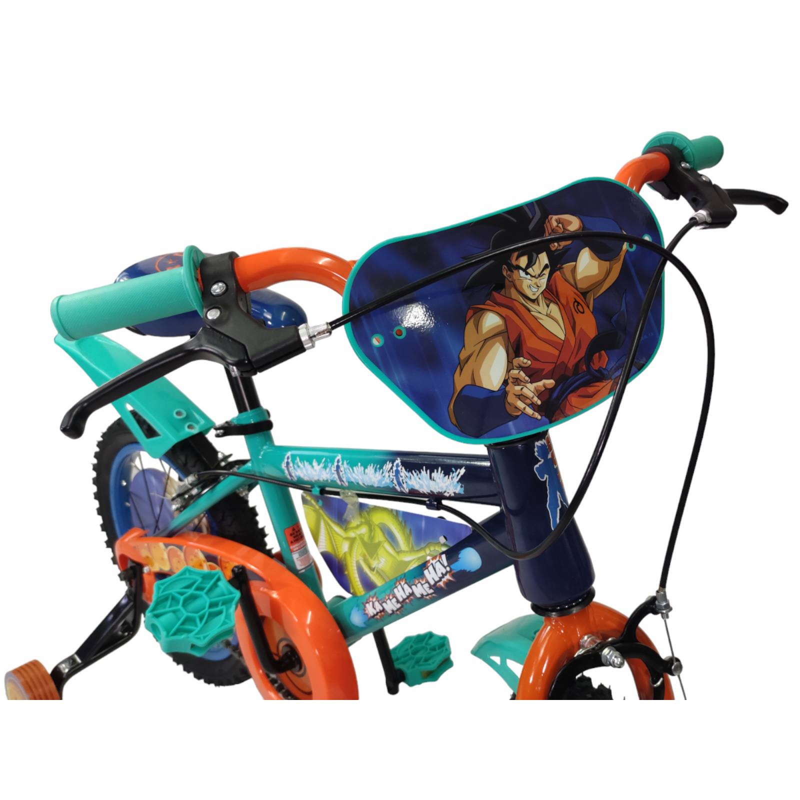 Bicicleta para Niños Rodada 16 Dragon Ball con Llantas Entrenadoras  - Azul.