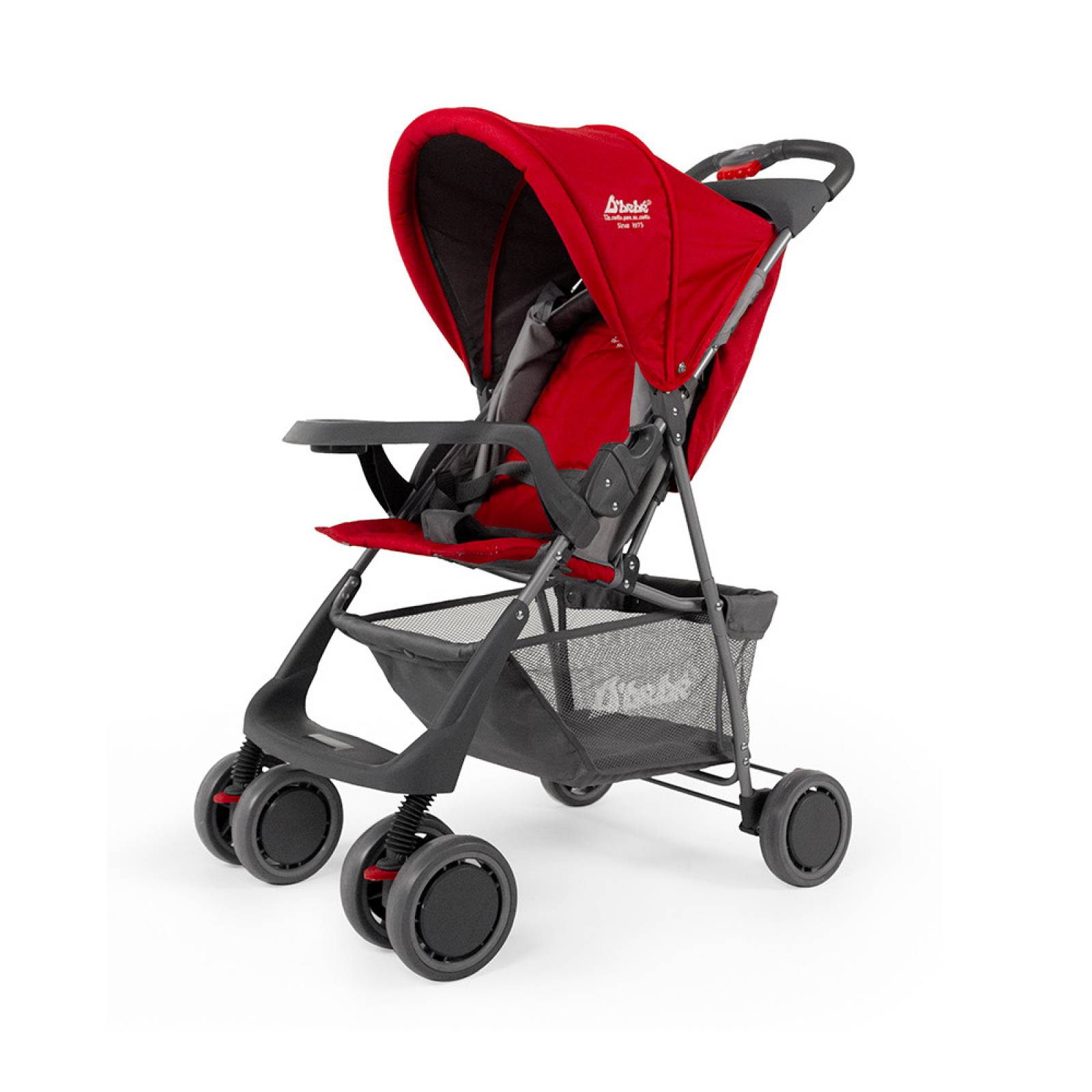 Carriola para Bebe Ultra Plegable Con Charola,6 a 24 meses 15kg - Rojo.