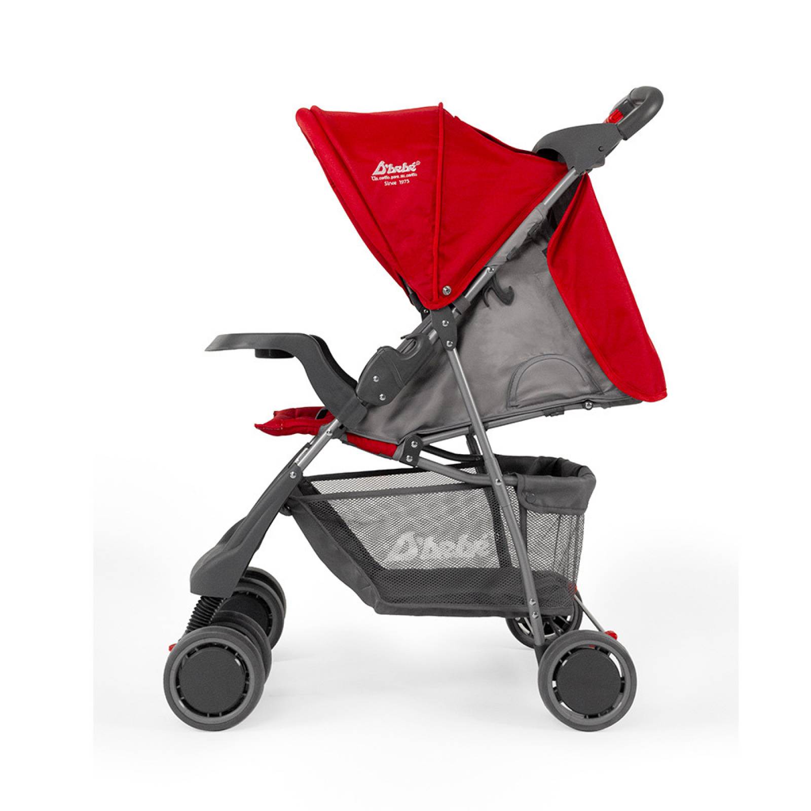 Carriola para Bebe Ultra Plegable Con Charola,6 a 24 meses 15kg - Rojo.