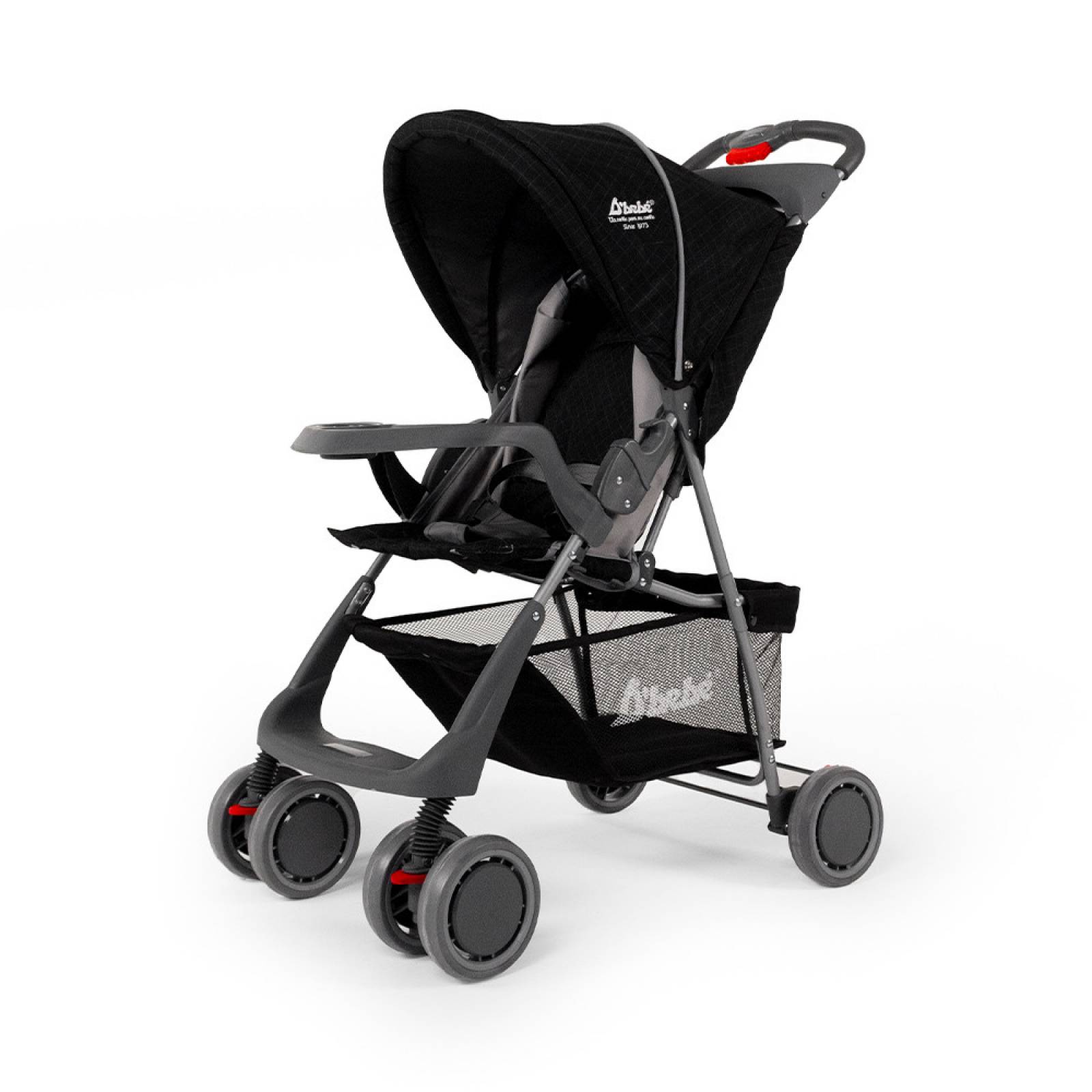 Carriola para Bebe Ultra Plegable Con Charola,6 a 24 meses 15kg  - Negro.