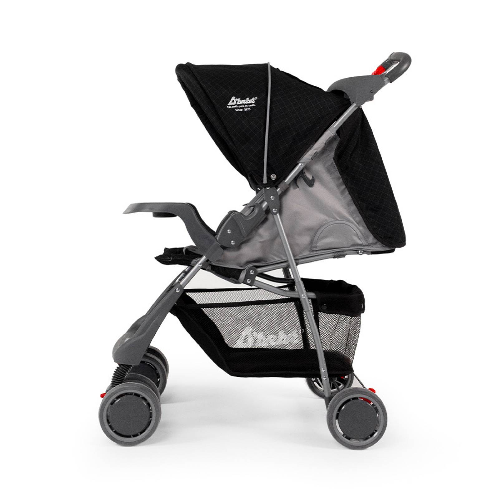 Carriola para Bebe Ultra Plegable Con Charola,6 a 24 meses 15kg  - Negro.