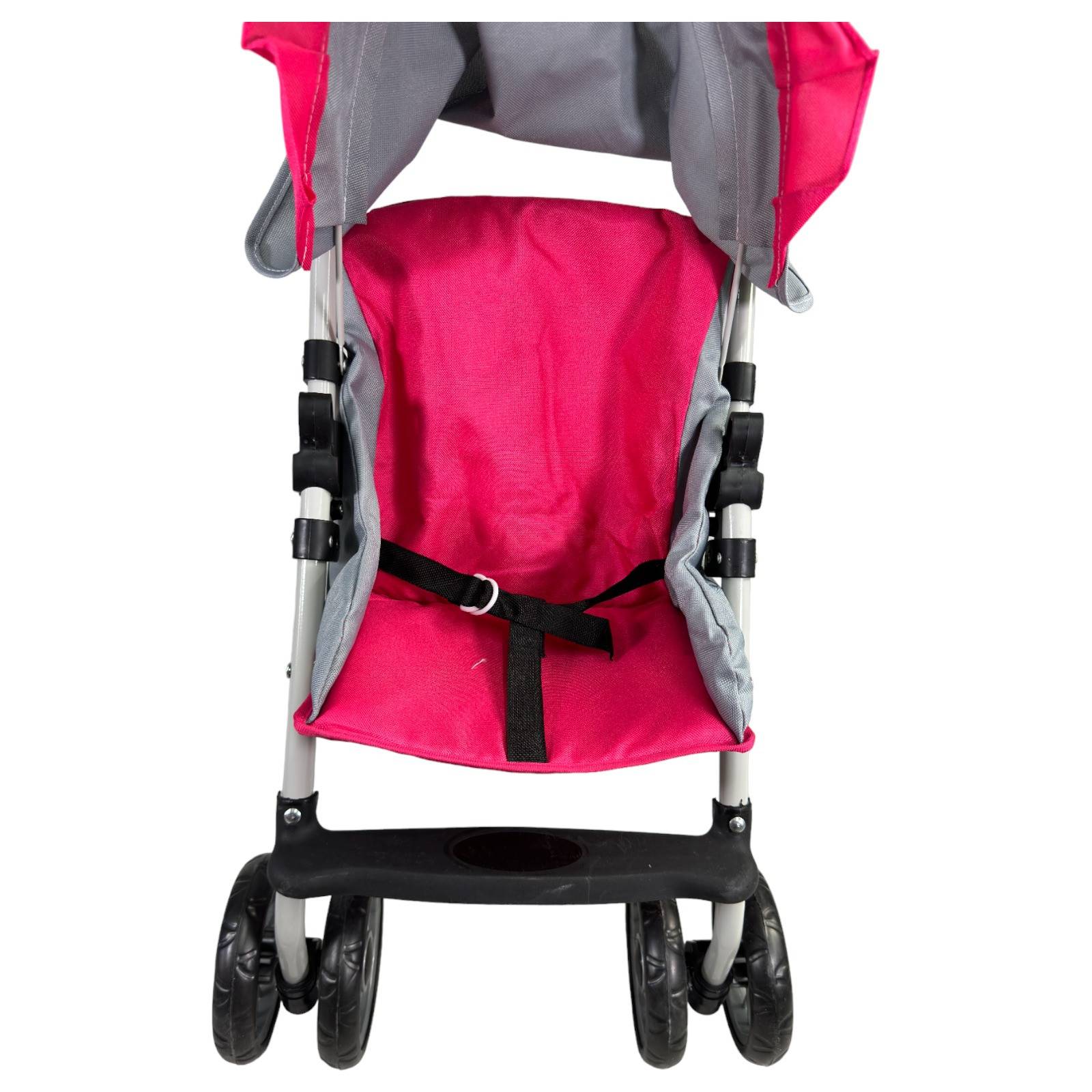 Carriola para Muñecas de Juguete Plegable con Toldo Y Charola  - Rosa.