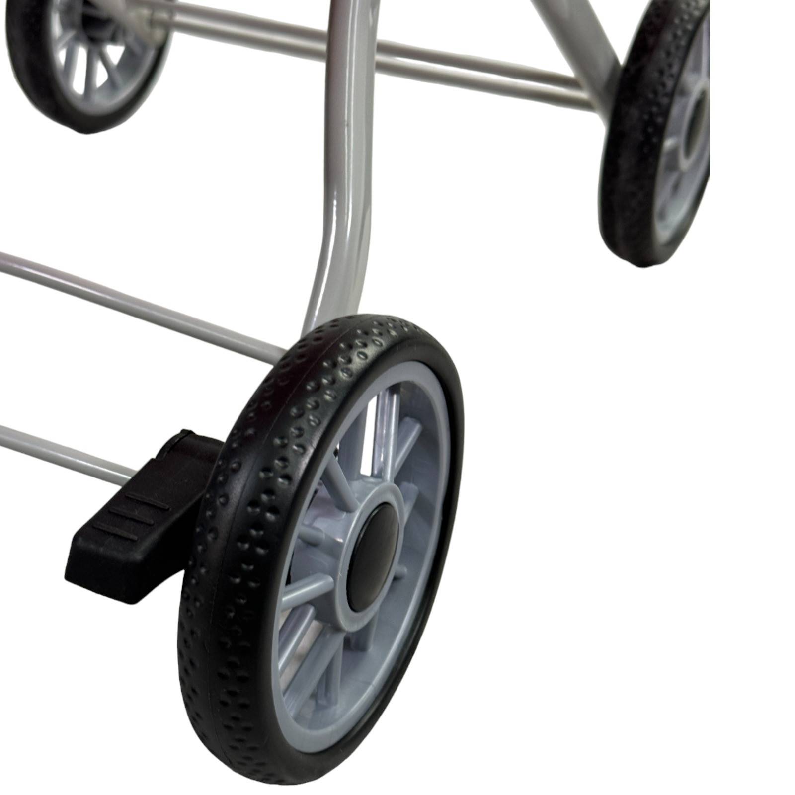 Carriola para Muñecas de Juguete para Niñas con Toldo y Plegable  - Rosa.