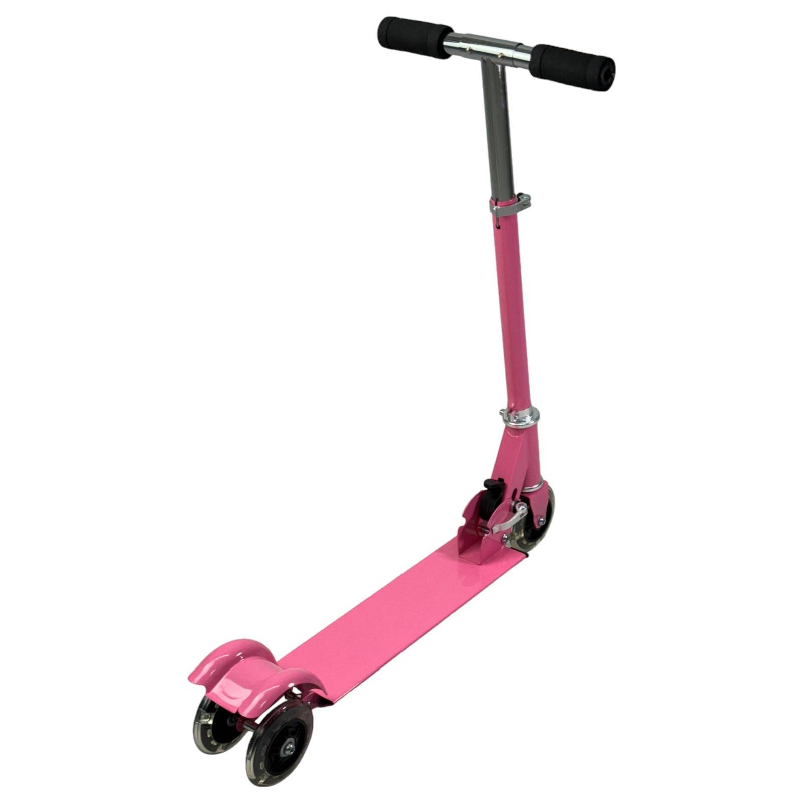 Scooter para Niños Patinete del Diablo Tres Llantas Metal  - Rosa.