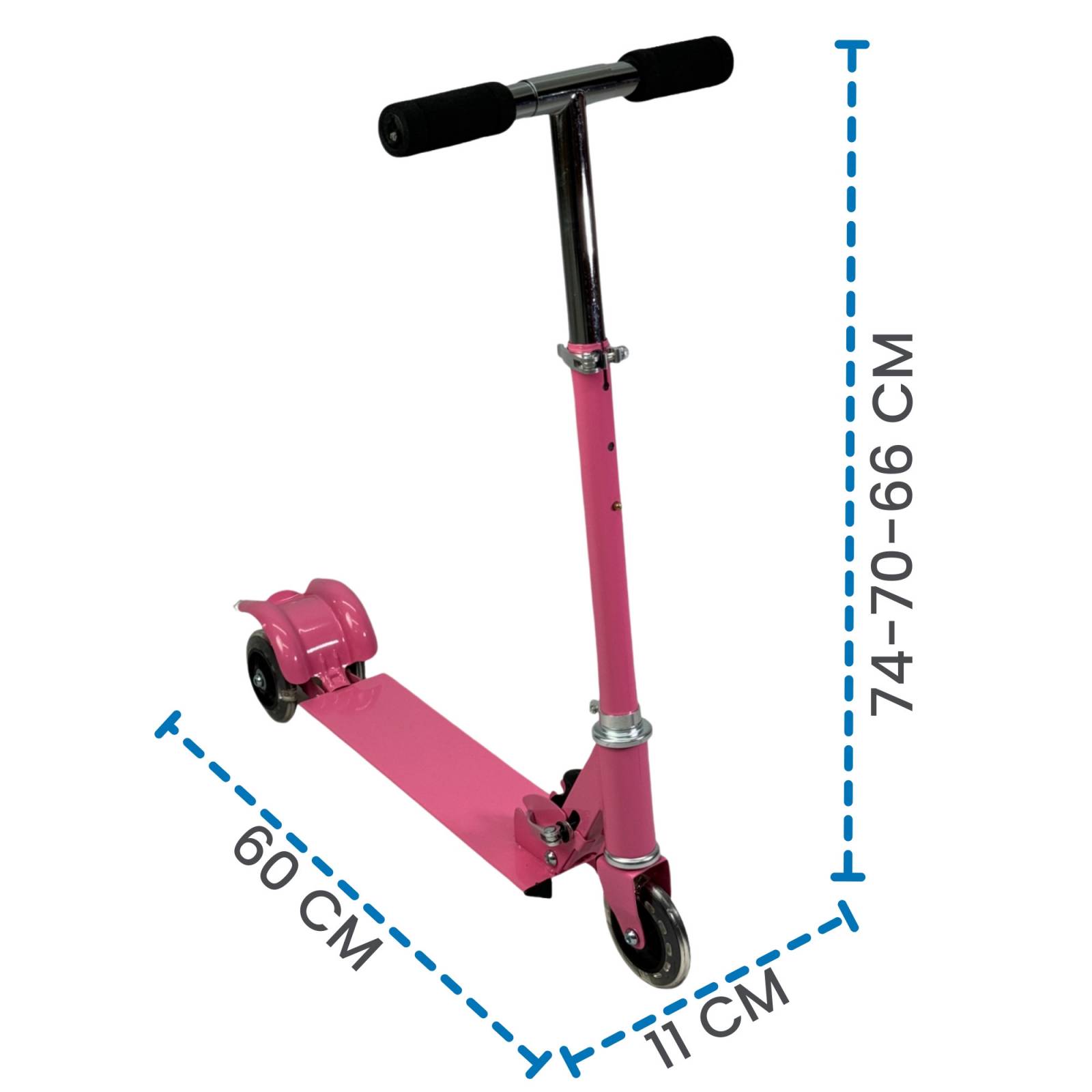 Scooter para Niños Patinete del Diablo Tres Llantas Metal  - Rosa.