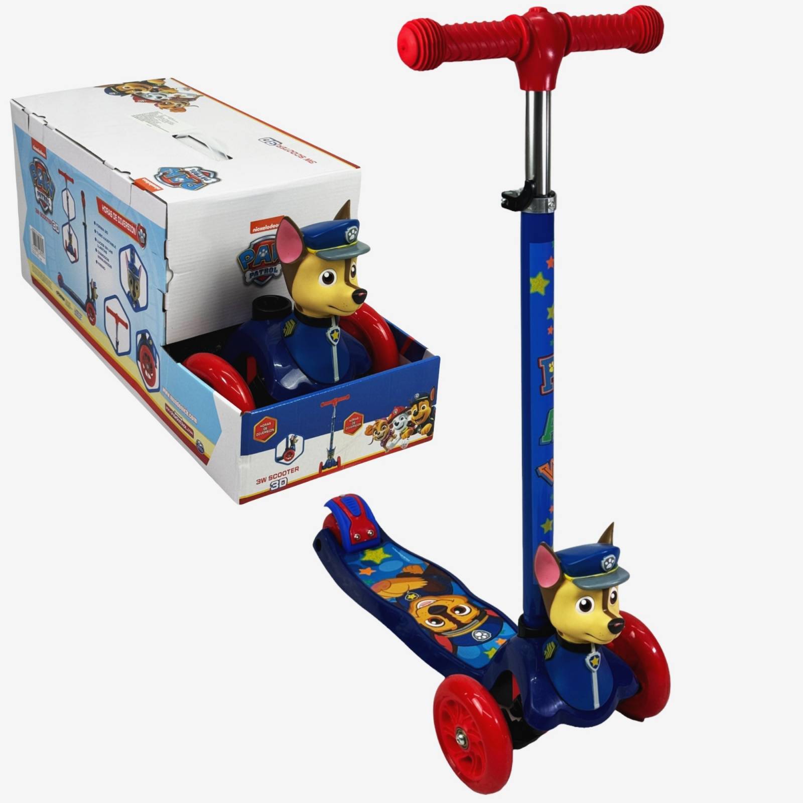 Scooter Para Niños Scooter 3D Paw Patrol De Ruedas Chase Patin