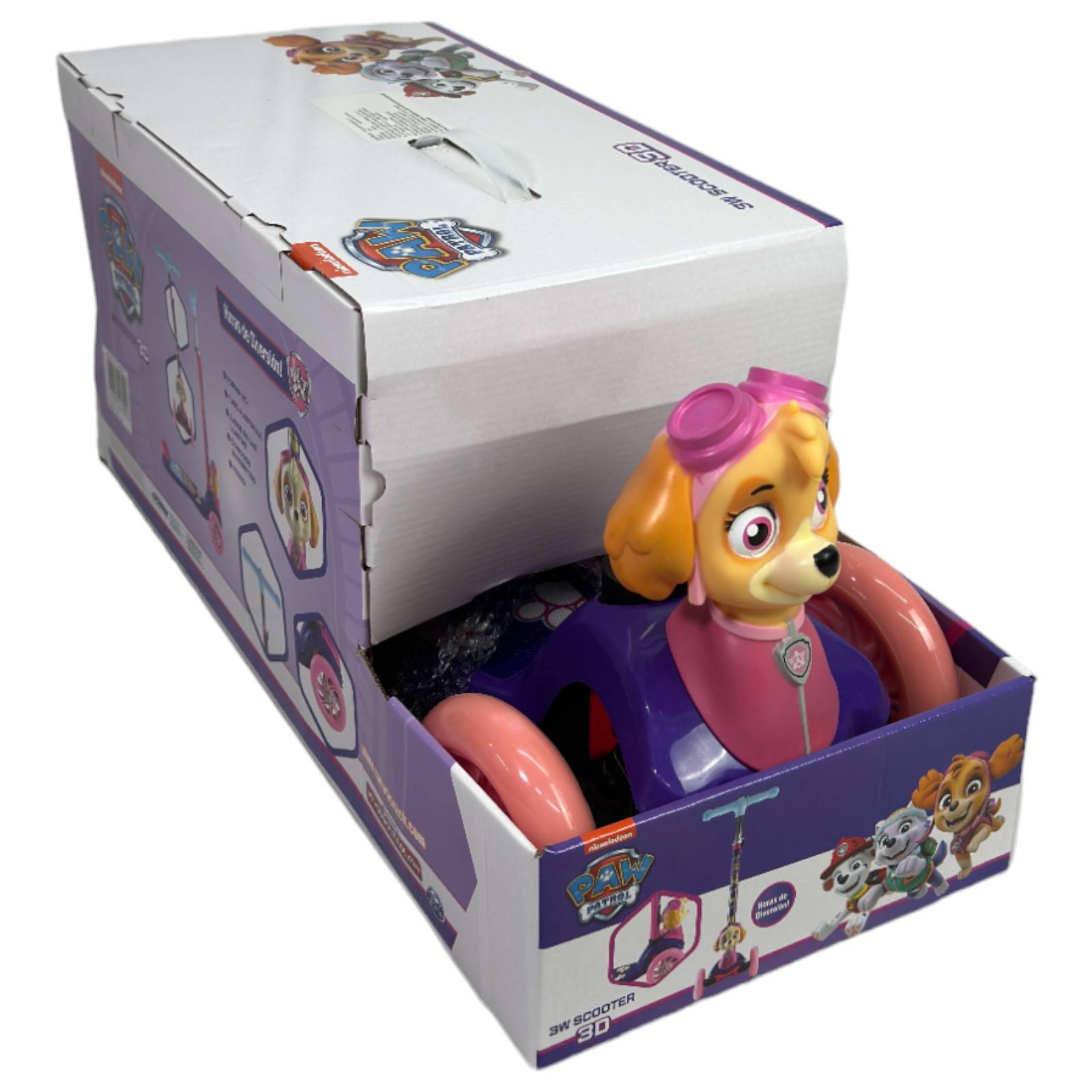 Scooter para Niños Patin del Diablo Tres Llantas Paw Patrol  - Rosa