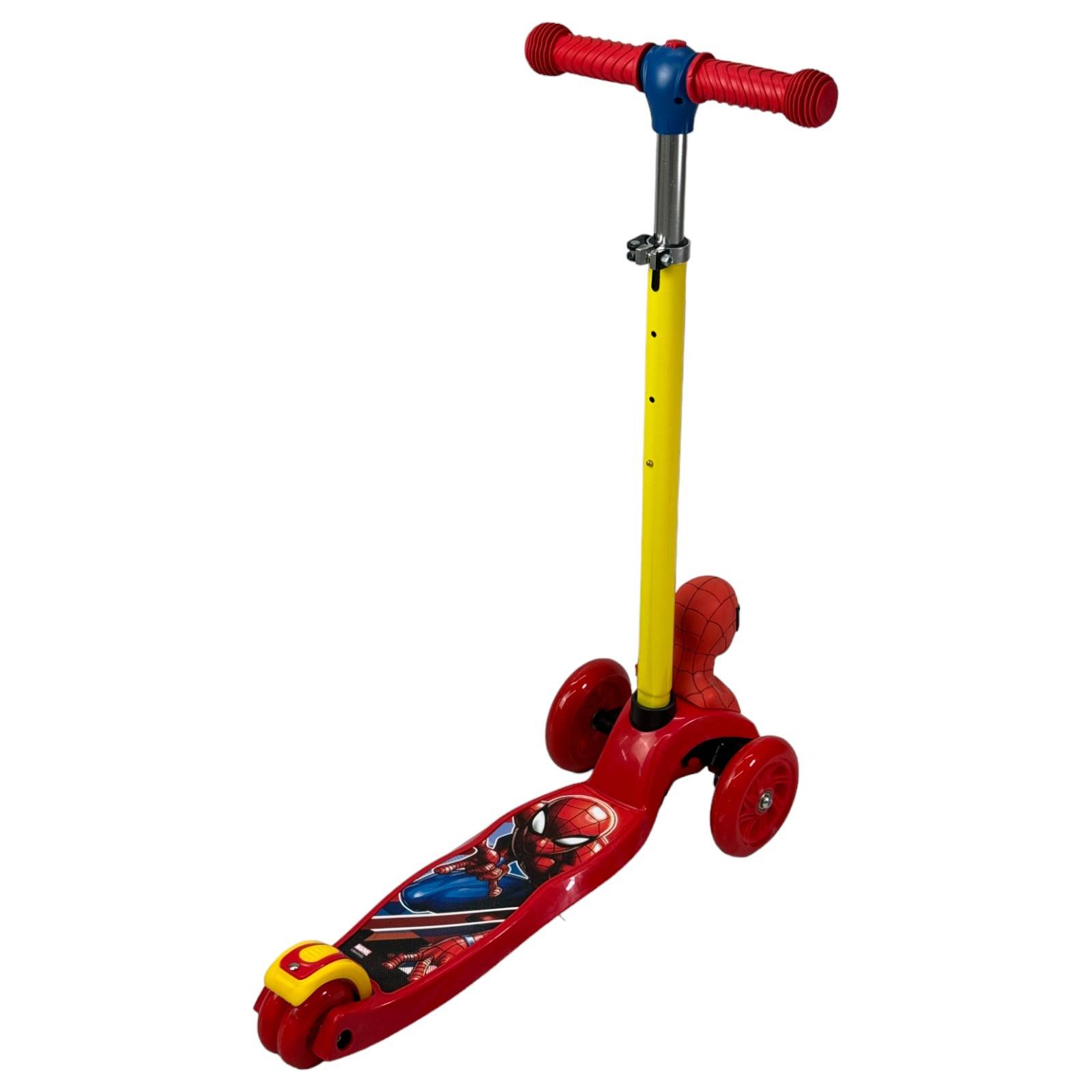Scooter para Niños Patinete del Diablo Tres Llantas Spiderman  - Rojo
