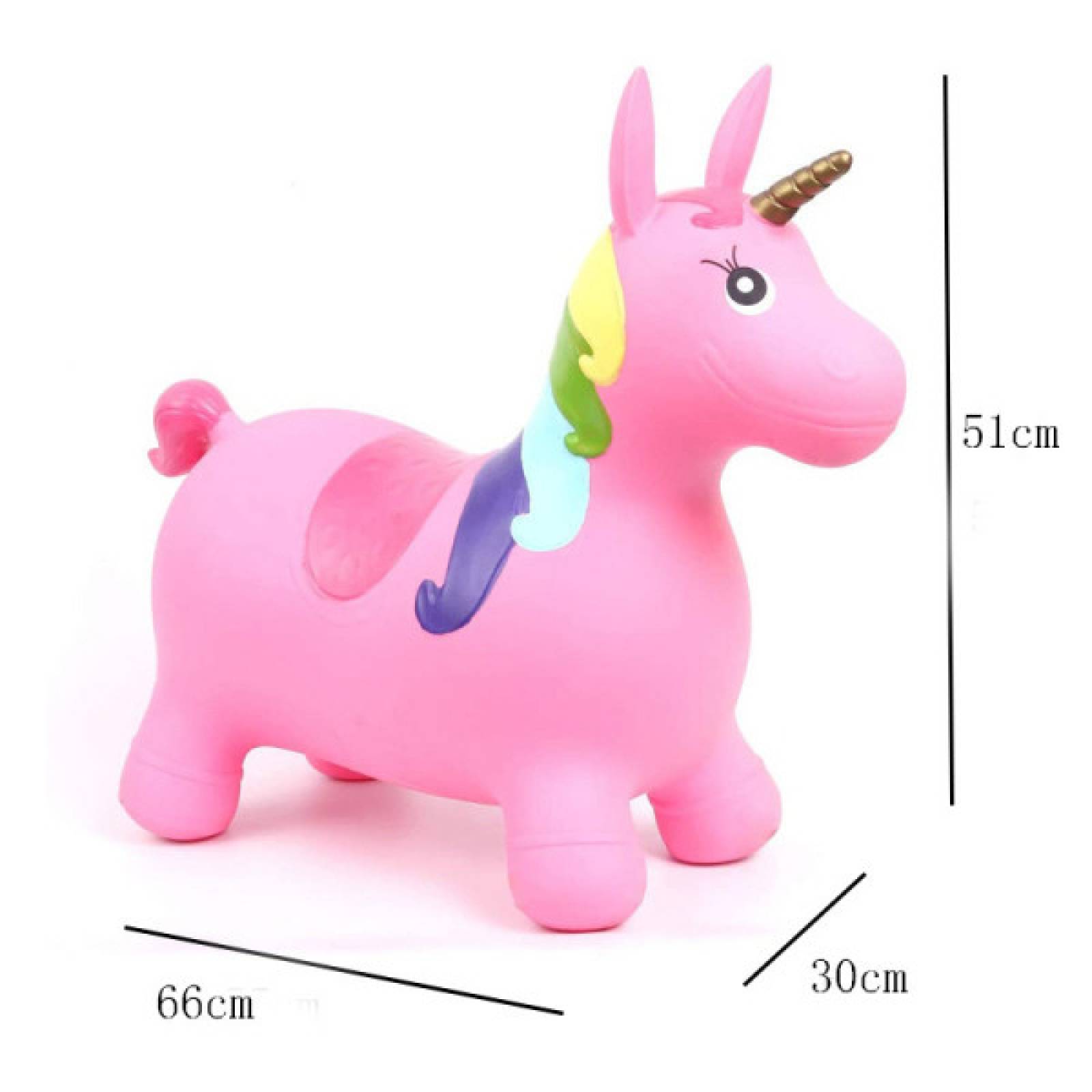 Montable Inflable Saltarin Brinca Botador Animal Salto para Niños  - Rosa.