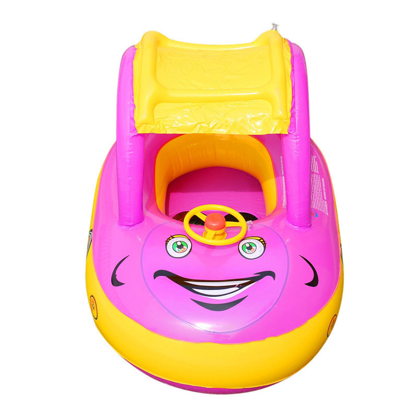 Inflable de Piscina para Niños Juguete de Alberca Flotador Vocho  - Rosa