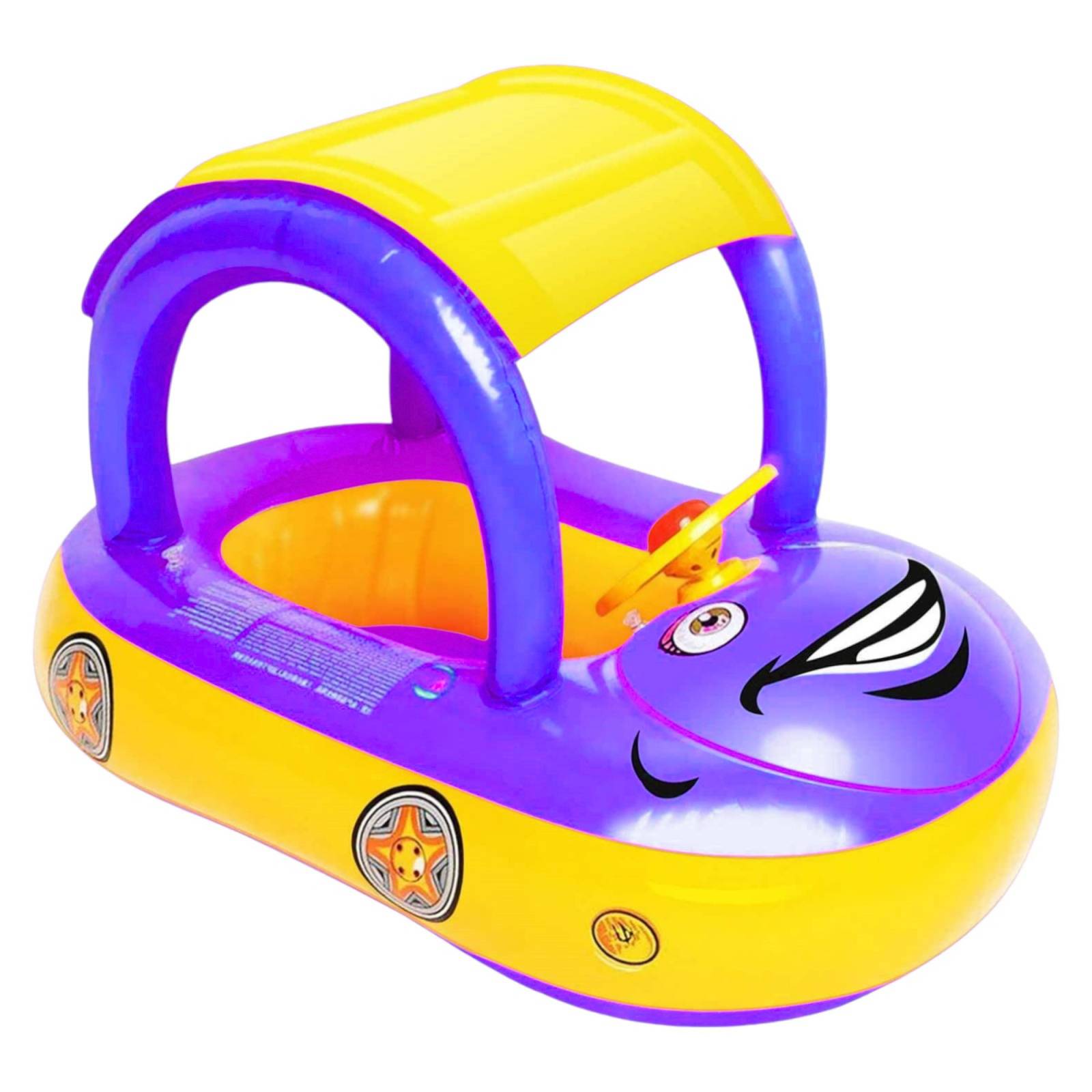 Inflable de Piscina para Niños Juguete de Alberca Flotador Vocho  - Purpura